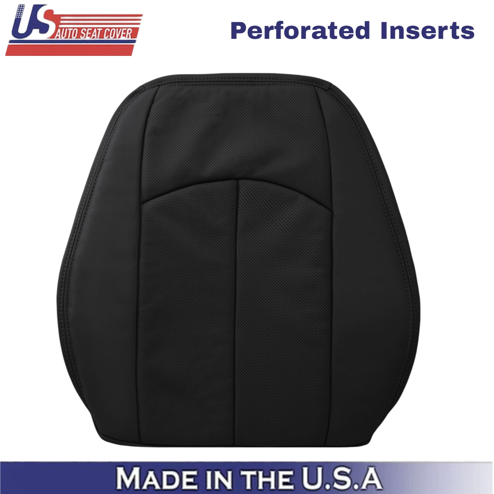 2002-2009 For Mercedes-Benz E-Class Genuine Leather Driver Top Seat Cover Black