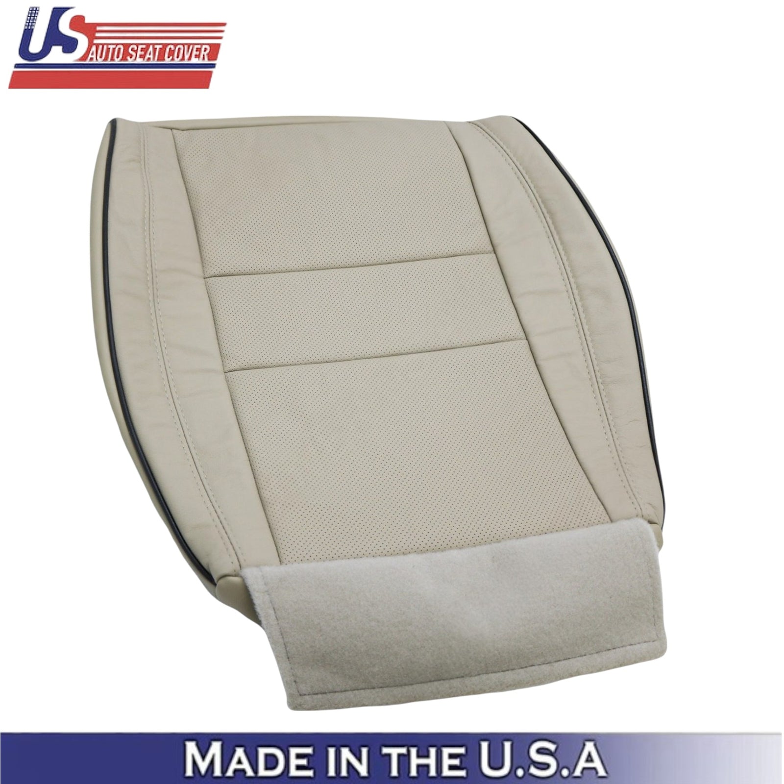 2011-2021 For Jeep Grand Cherokee Leatherette Passenger Bottom Seat Cover Tan