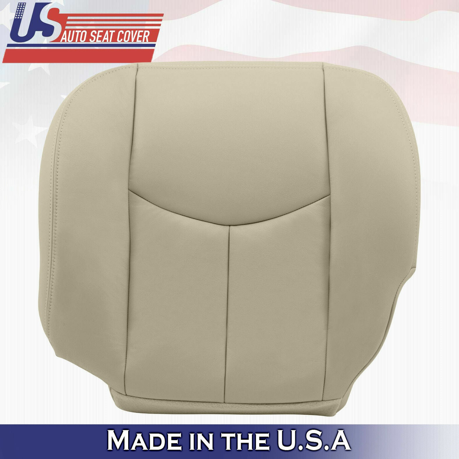 03 To 06 Tahoe Suburban Yukon Driver & passenger Bottom Leather Seat Covers Tan