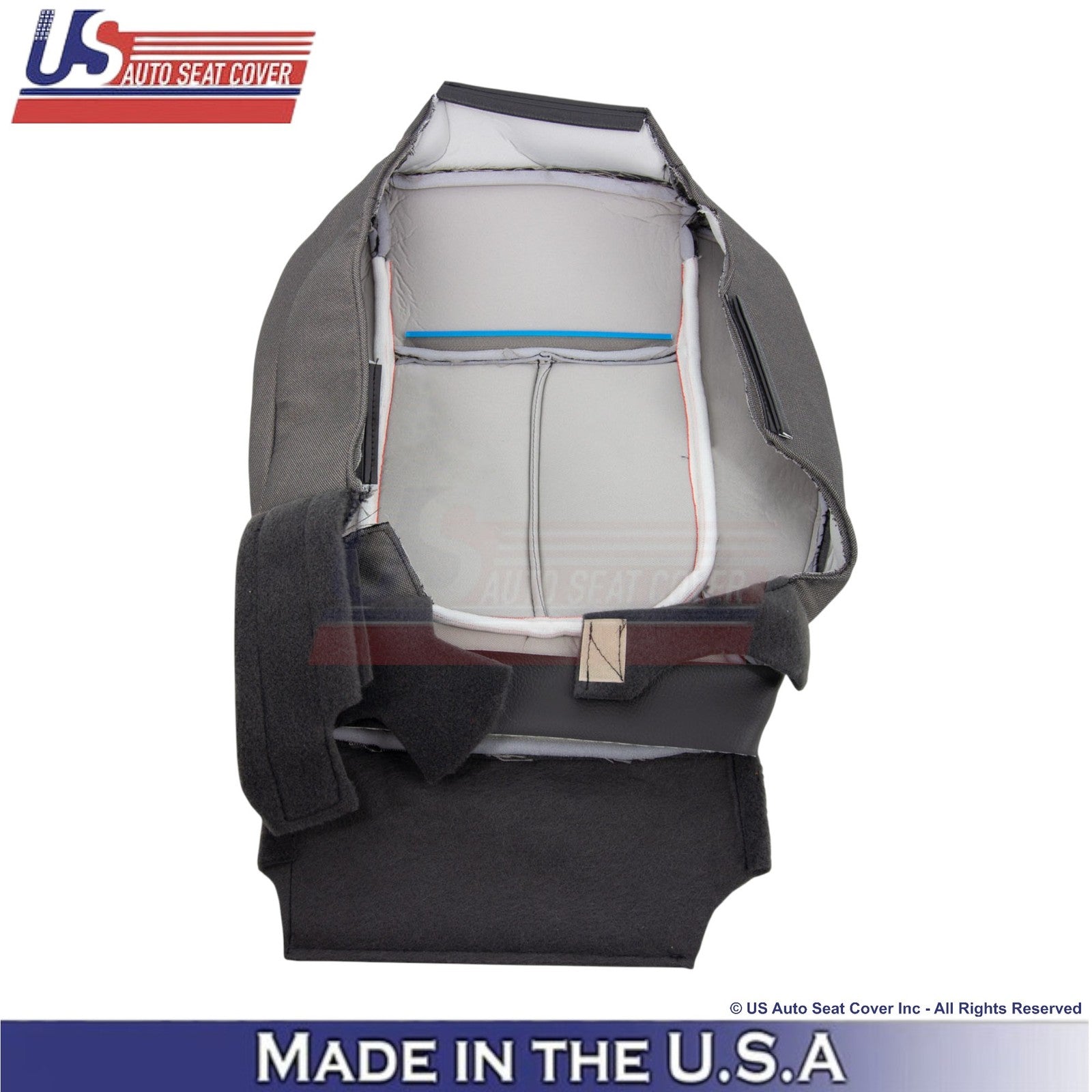2009-2010 Fits Ford F150 Cloth Front Bottom Replacement Seat Covers Medium Stone