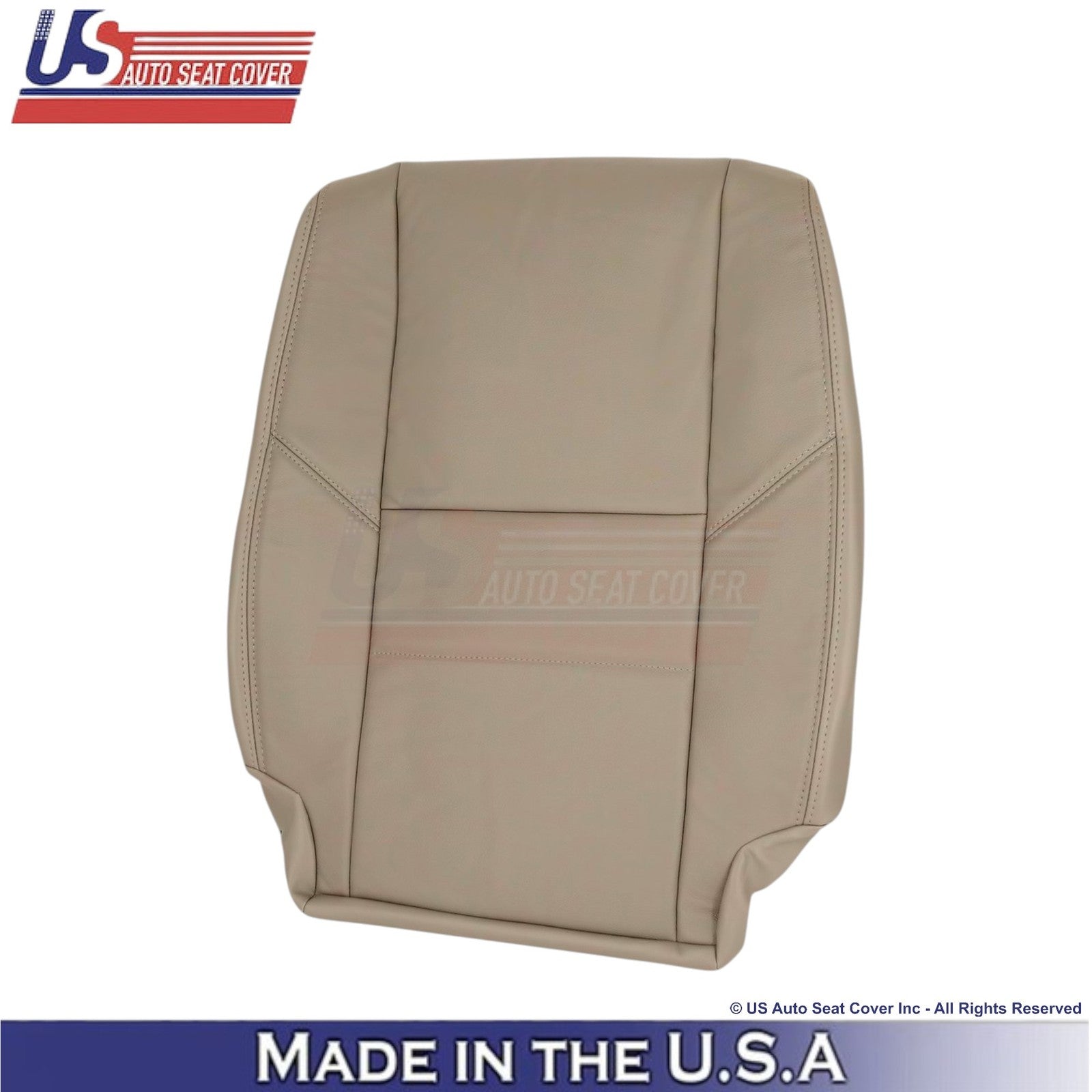 2000-2004 For Toyota Tundra Genuine Leather Front Replacement Top Covers Tan