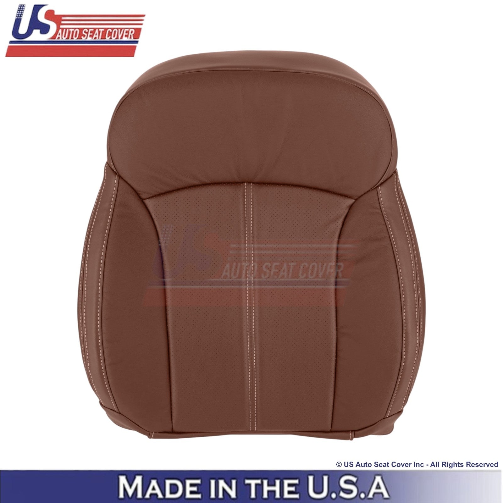2017-2018 Fits Subaru Forester Touring Leather Front Seat Covers Saddle Brown