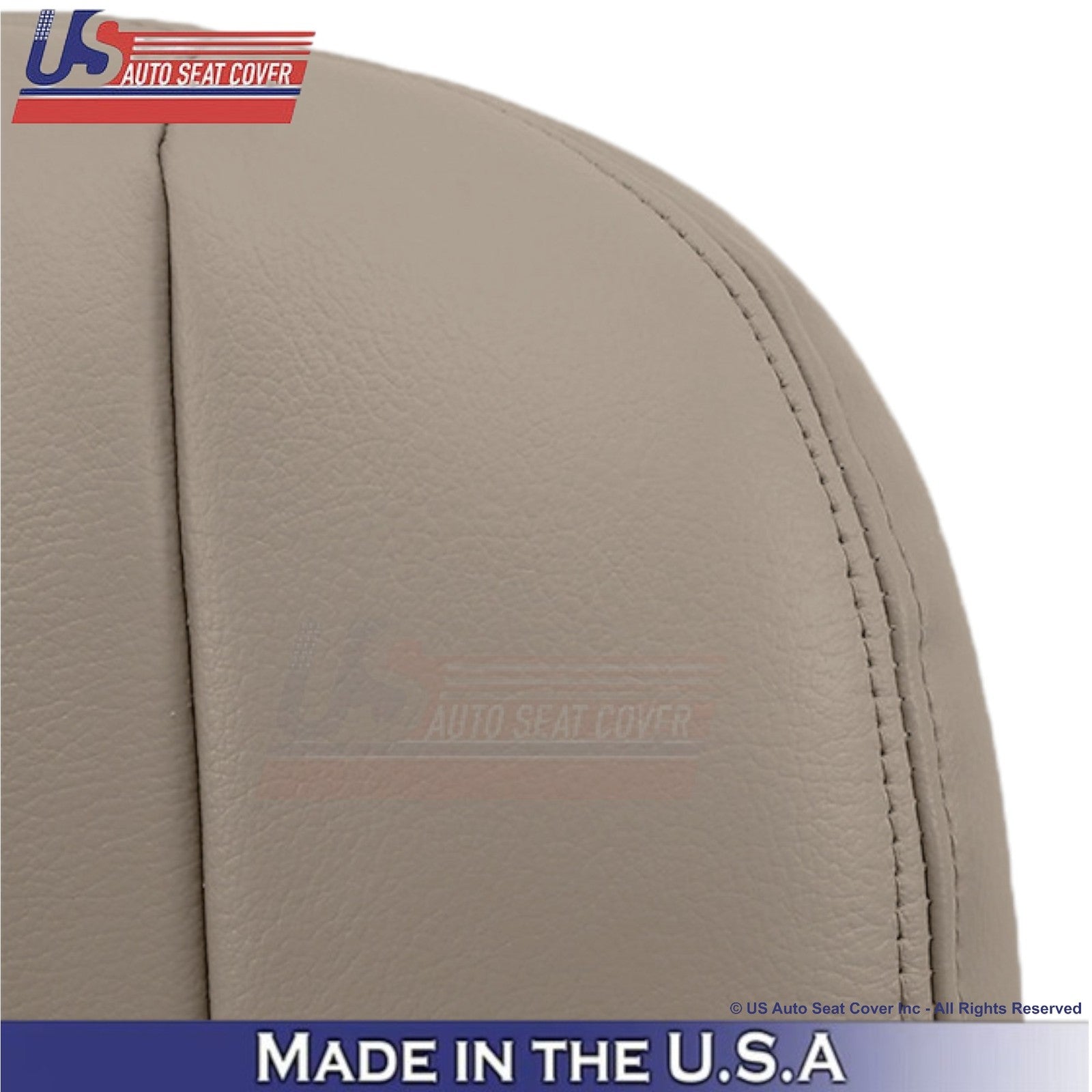 2003-2004 Fits Ford F250 F350 Lariat Leather Front OEM Replacement Covers Tan