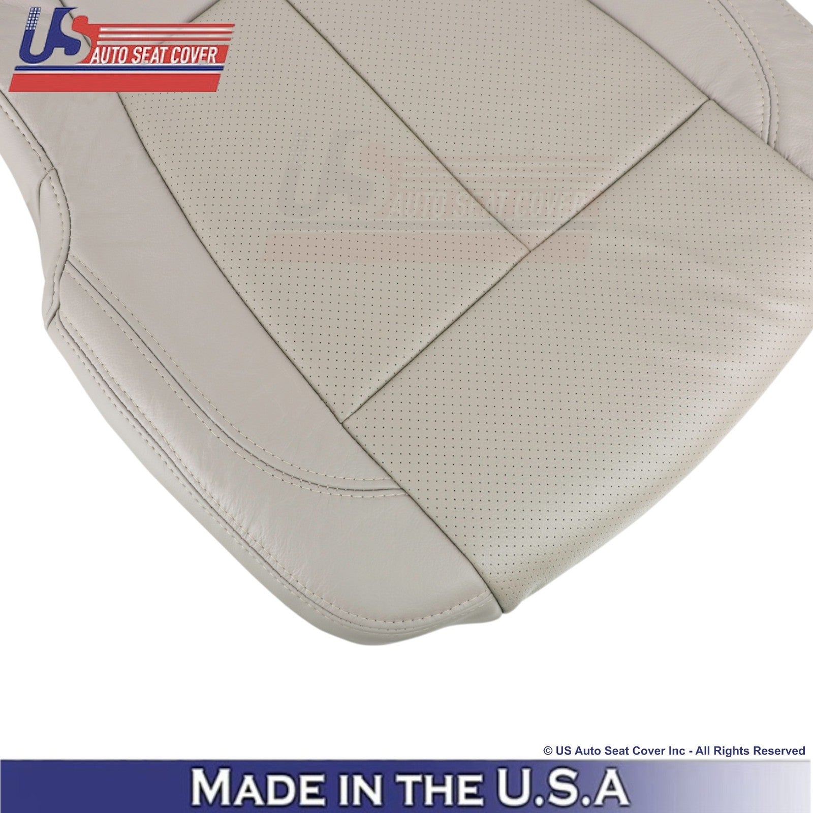 2018-2021 For Ford Expedition XLT Leather Perf Front Passenger Bottom Cover Gray