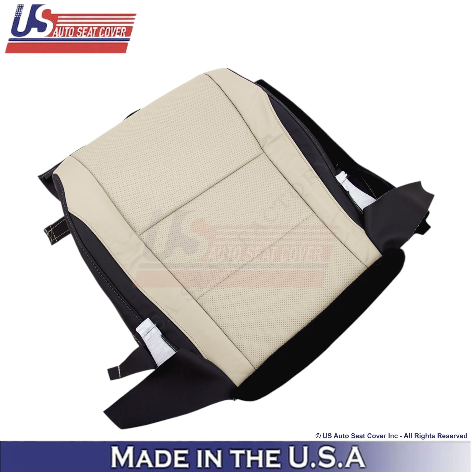 2016-2022 For Lexus RX350 RX450h Leather Driver Bottom Seat Cover Parchment