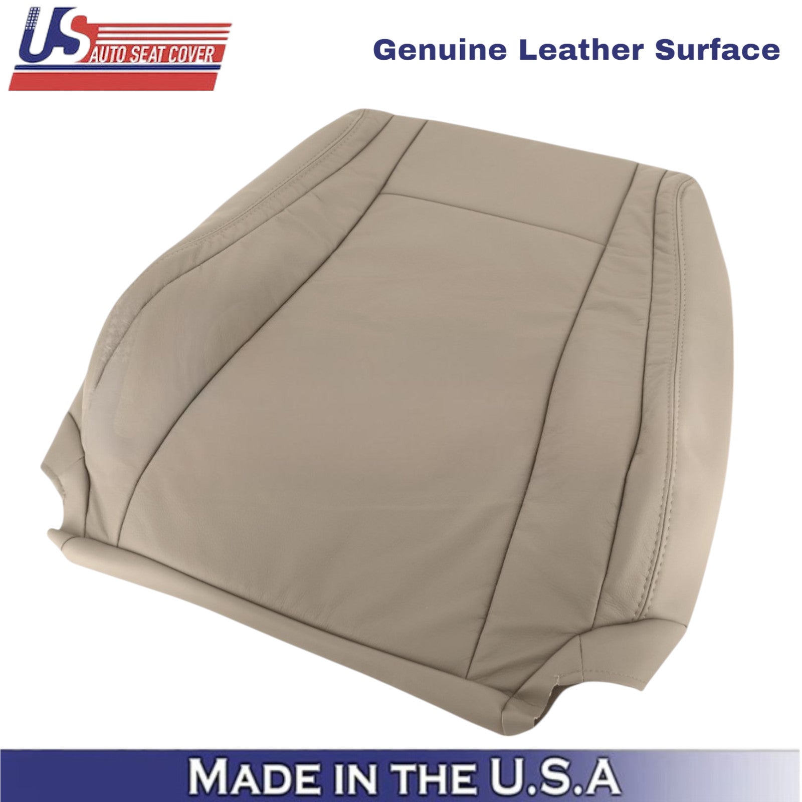 2007-2013 For Toyota Tundra Genuine Leather front Replacement Covers Sand Beige