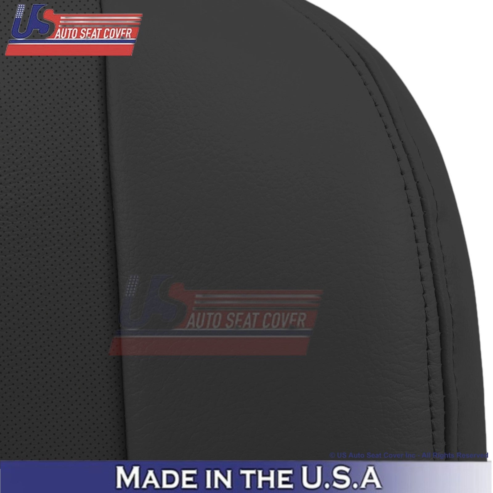 2004-2007 For Ford F250 F350 Lariat Leather Perf Driver Bottom Seat Cover Black