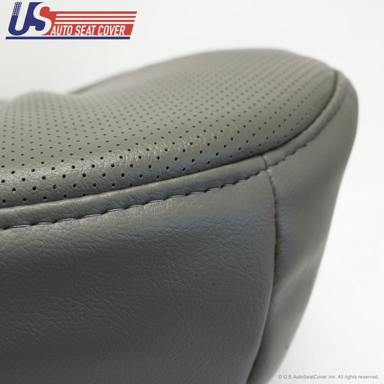 2004 2005 2006 2007 2008 Ford E350 Van Driver Bottom Perforated Vinyl Seat GRAY