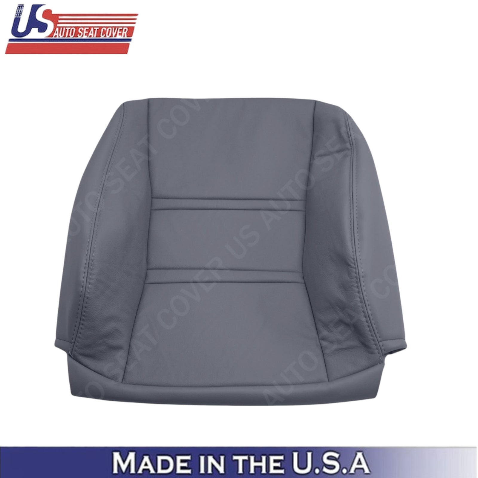 1990-1997 For Toyota Land Cruiser Leather Driver Top Seat Cover Bluish Gray