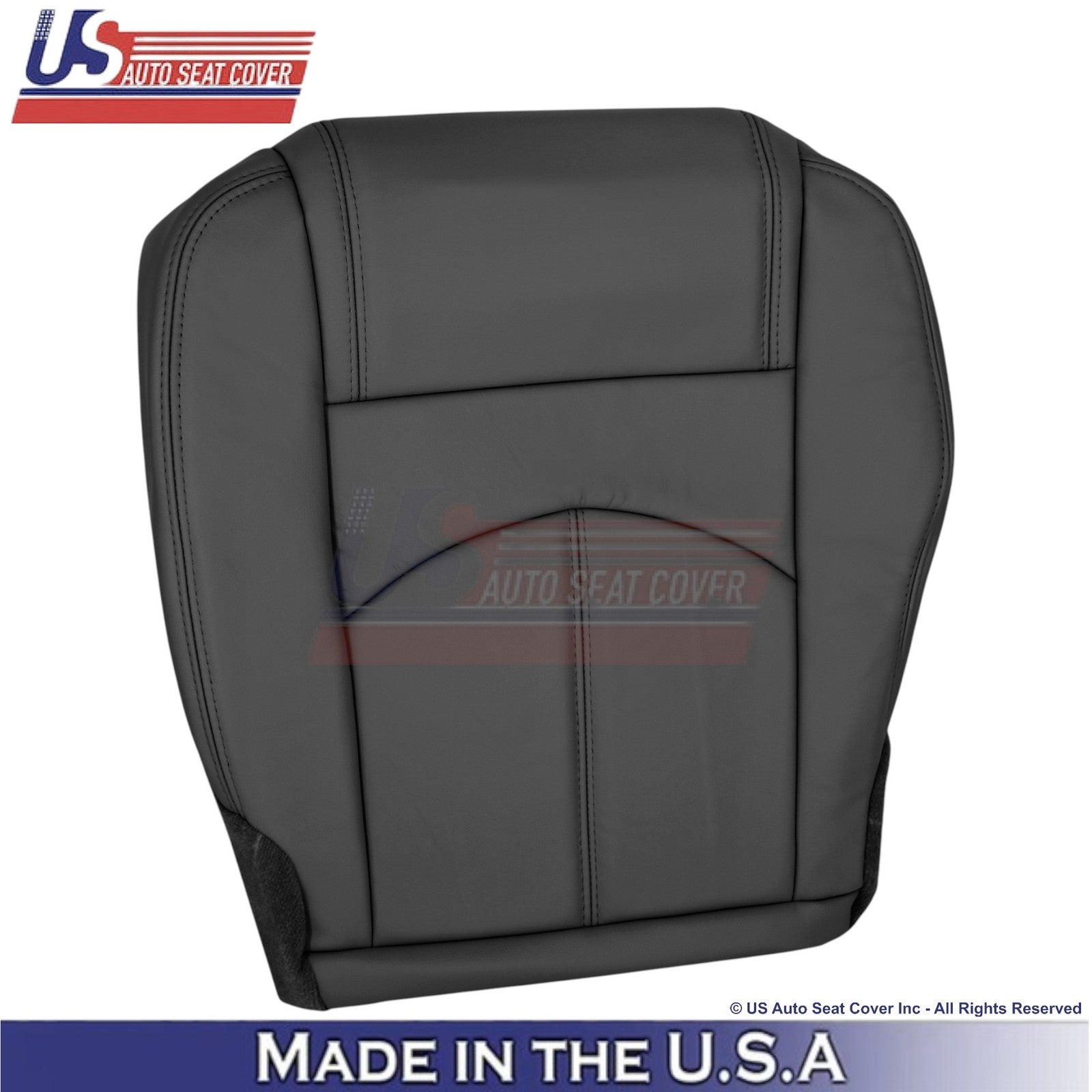 2013-2016 For GMC Acadia Genuine Leather Passenger Side Replacement Covers Ebony
