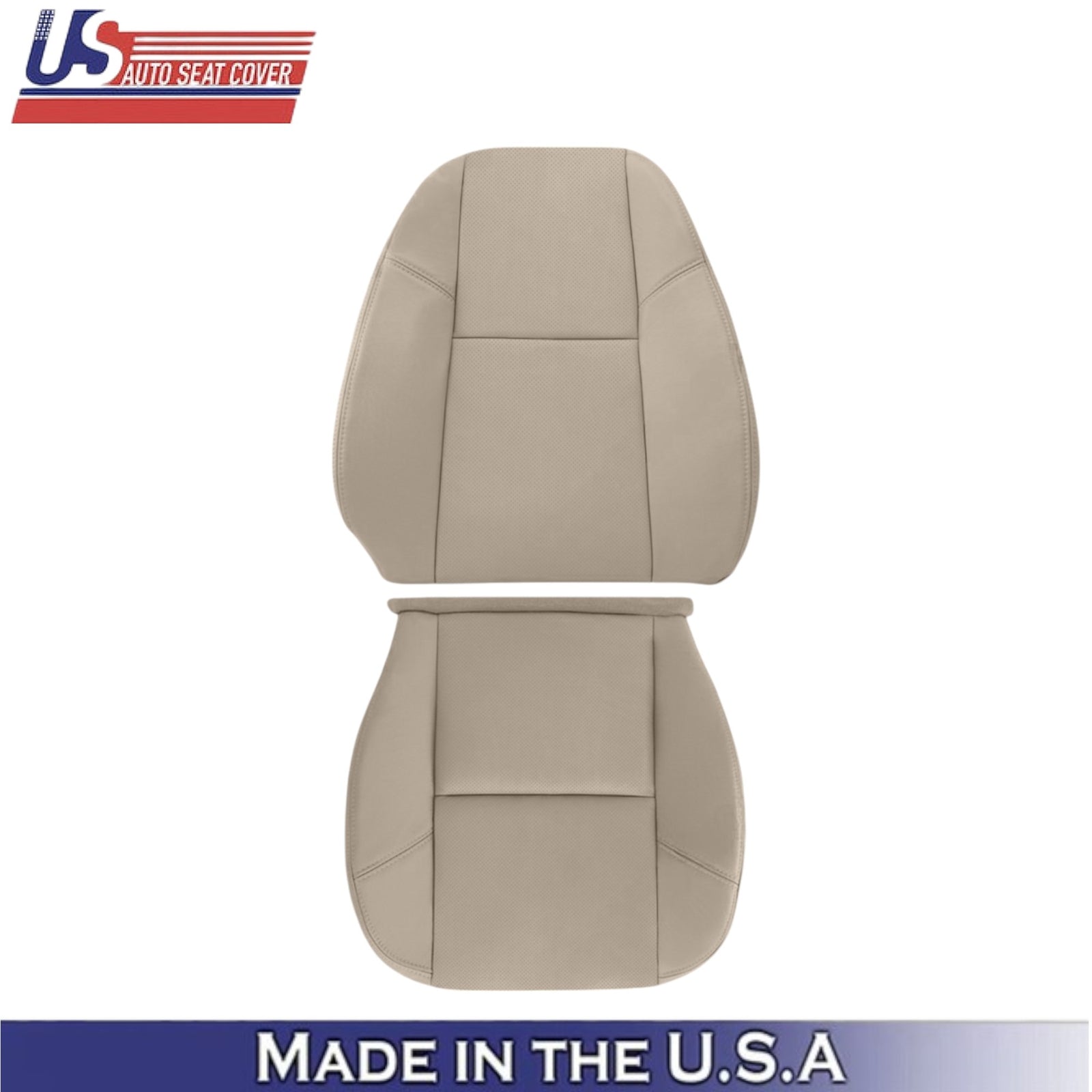 2009-2014 For GMC Sierra Denali Leather Passenger Side Covers Light Cashmere