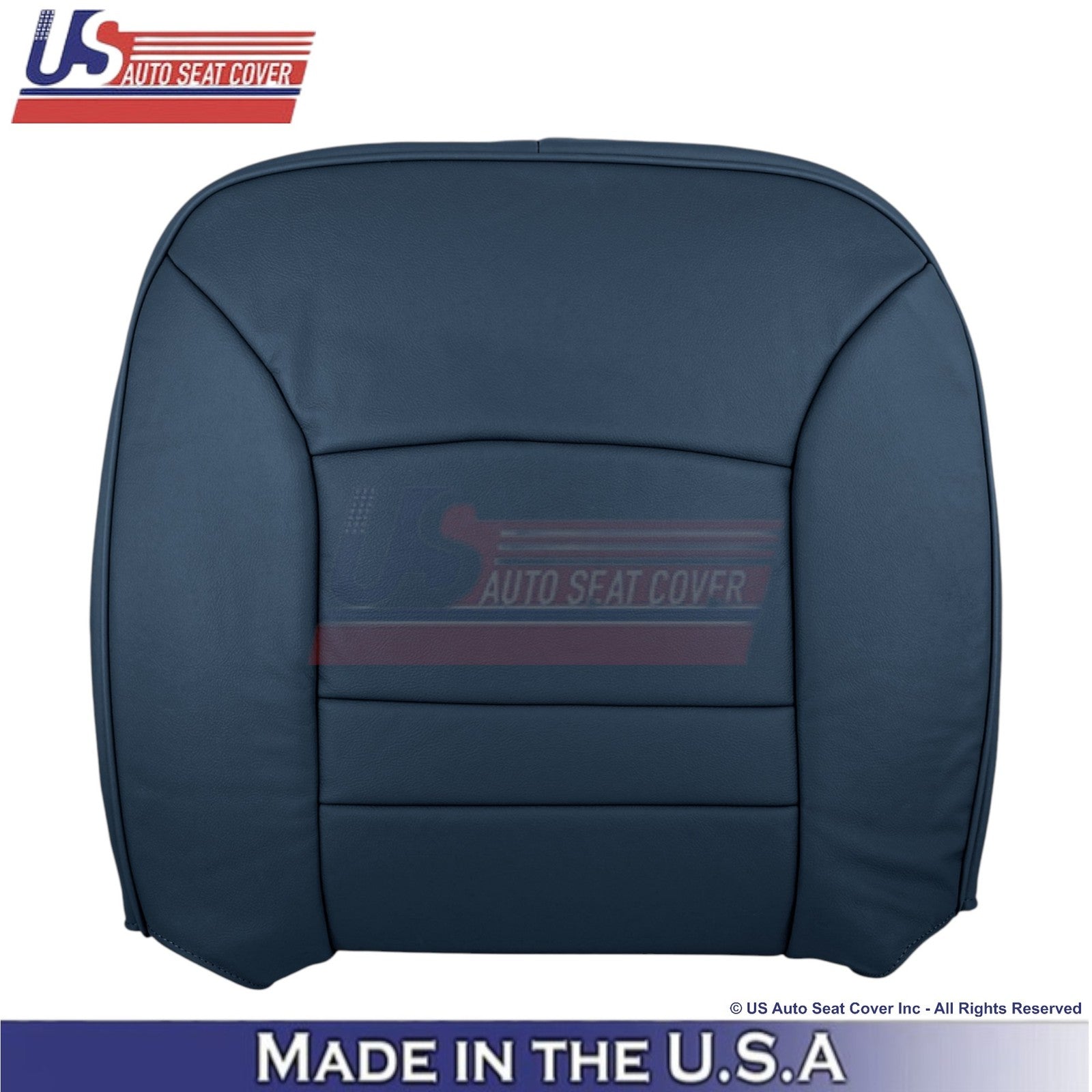 1998-2002 For Ford Crown Victoria Genuine Leather Front Covers Dark Denim Blue