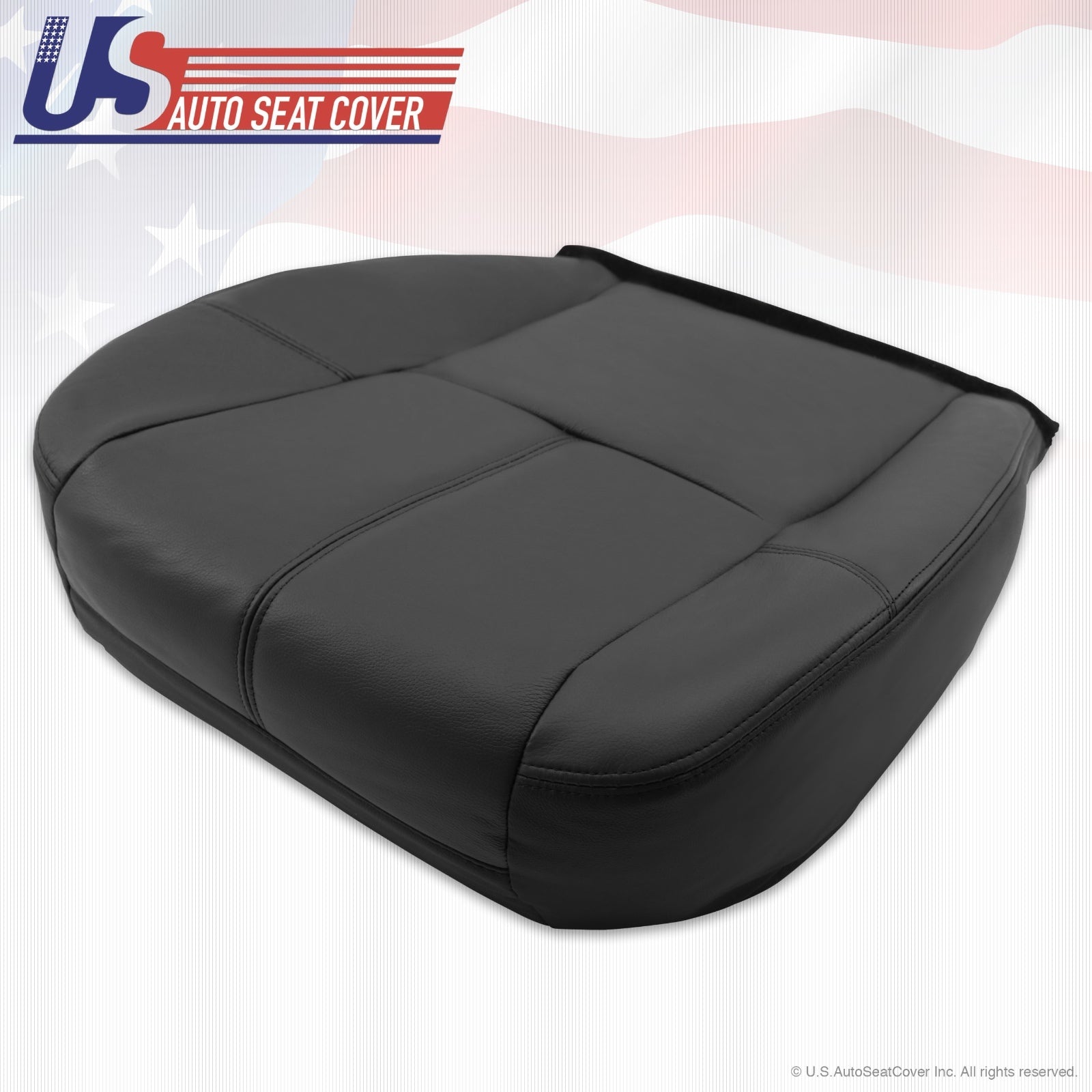 2007 2008 2009 2010 GMC SIERRA YUKON DRIVER BOTTOM LEATHER COVER & FOAM BLACK