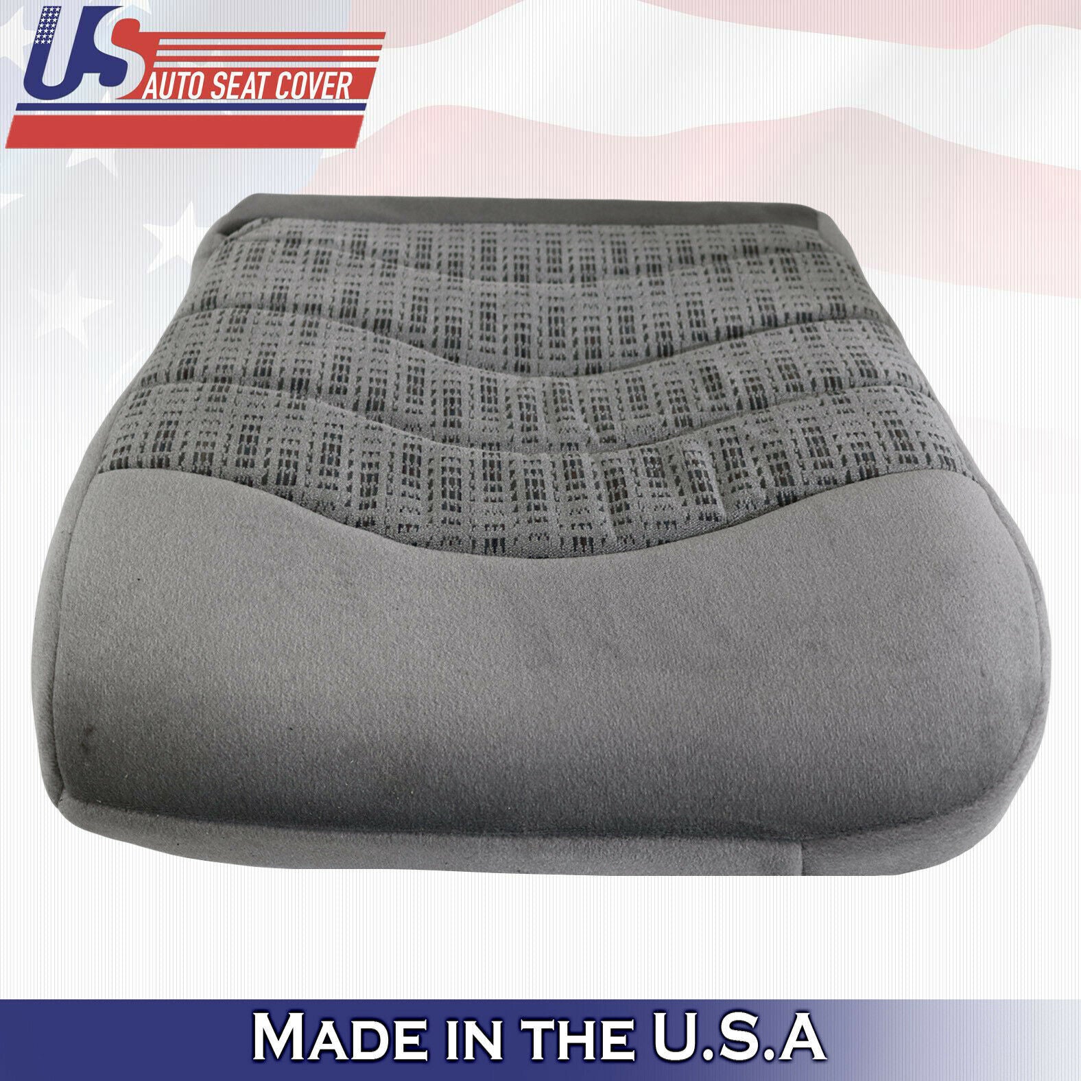 2000 For Ford F250 F350 F450 F550 XLT 2x Top & 2x Bottom Cloth Seat Covers Gray