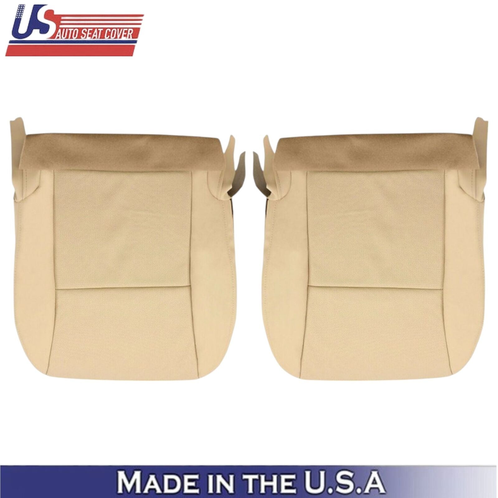2010-2015 For Lexus RX350 RX450H Leatherette Front Bottom Seat Covers Parchment