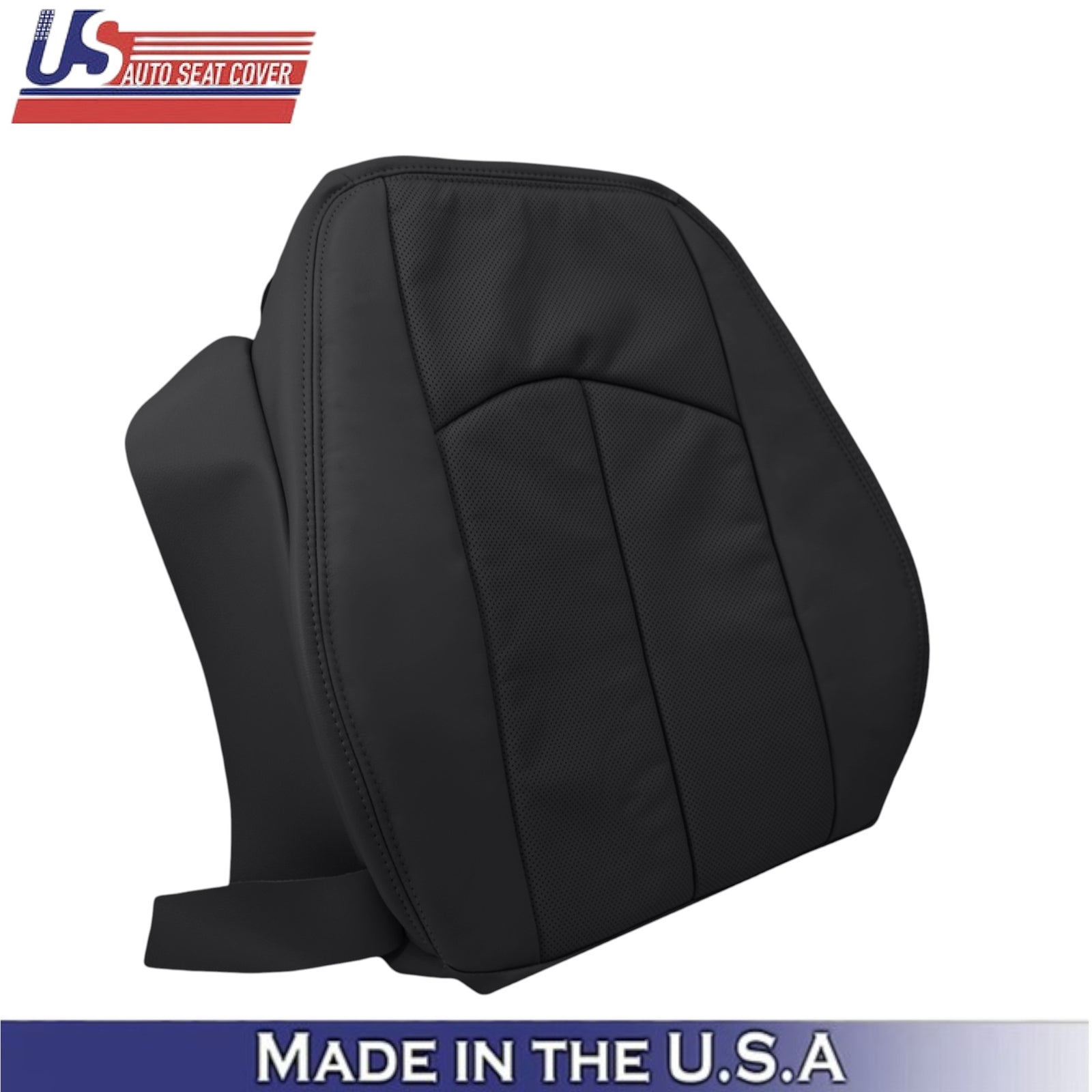 2002-2009 For Mercedes-Benz E-Class Genuine Leather Driver Top Seat Cover Black