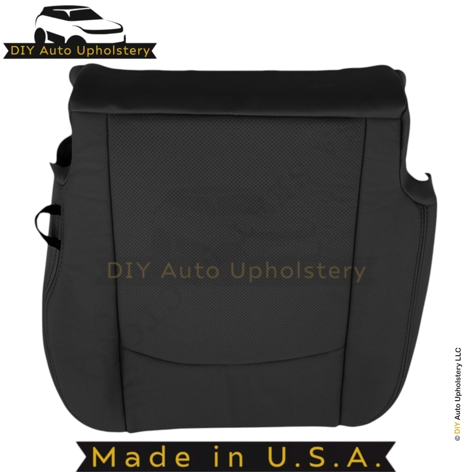 2013-2018 For Dodge Ram 2500 Laramie Genuine Leather Front Seat Covers Black