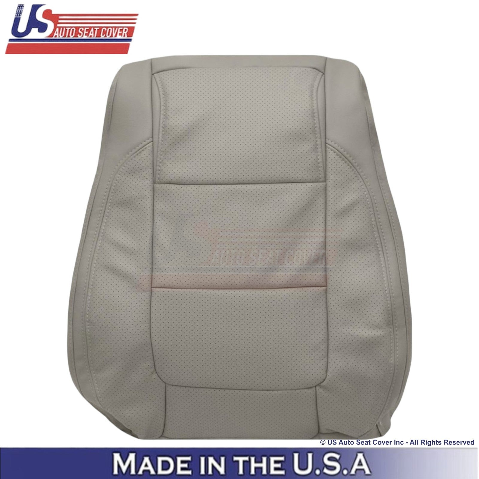 2011-2015 For Ford Explorer Limited Leatherette Perf Front Top Seat Covers Gray