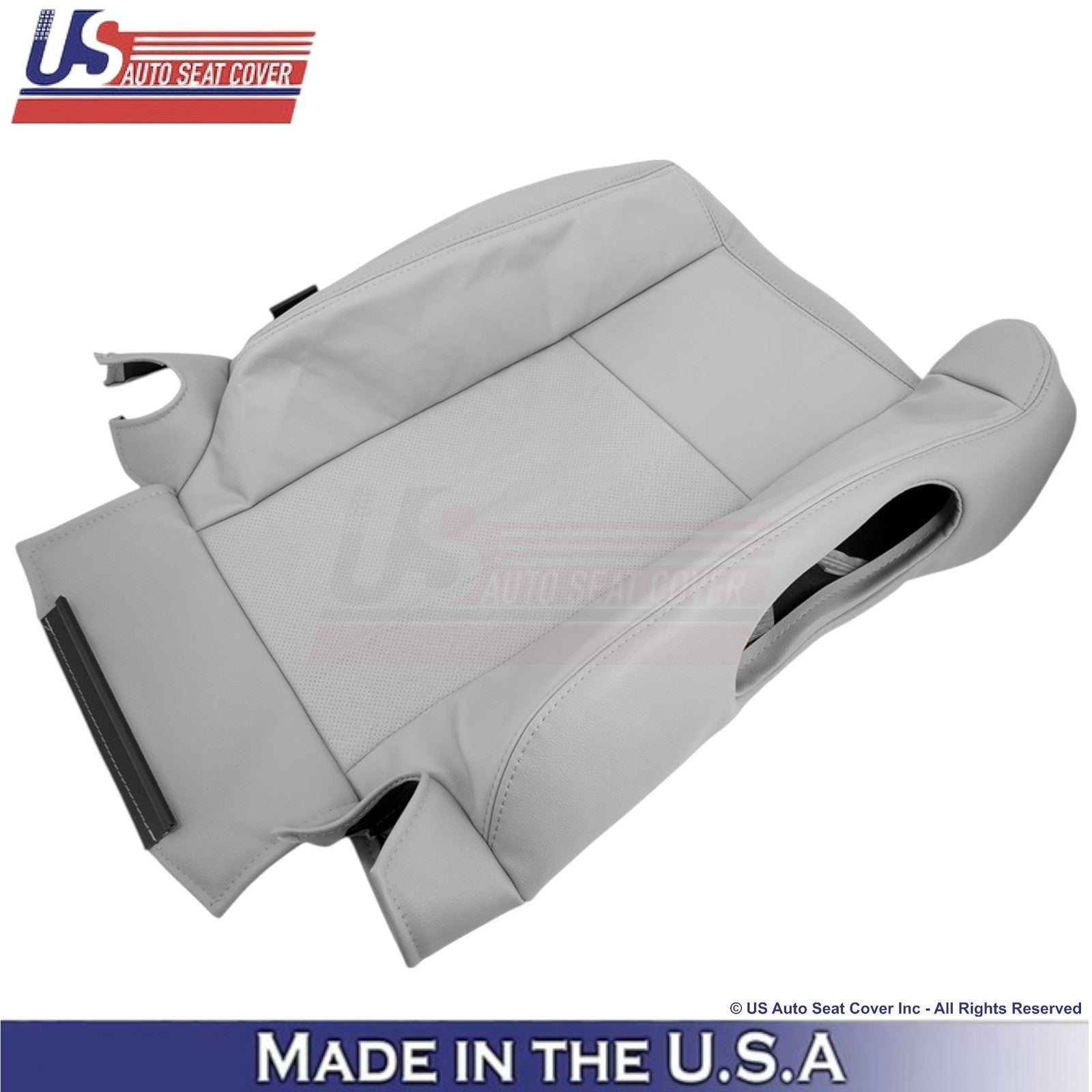 2003-2007 Fits Cadillac CTS Leather Driver/Passenger Top Replacement Covers Gray