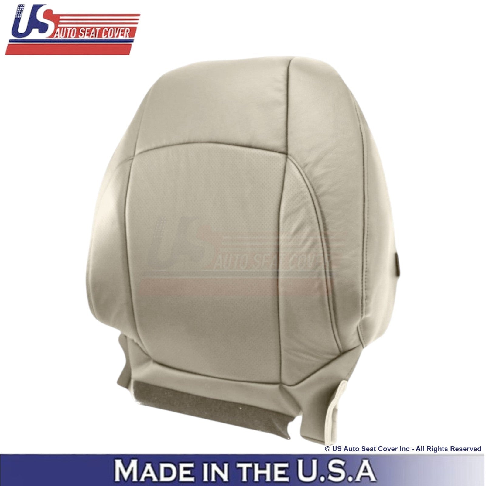2007-2012 For Lexus ES350 Leatherette Perf. Front Seat Covers Parchment Tan