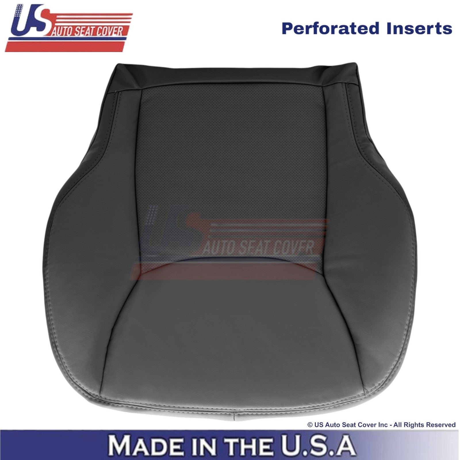 2000-2006 Fits Mercedes-Benz S Leather Half Perf. Driver Bottom Cover Charcoal