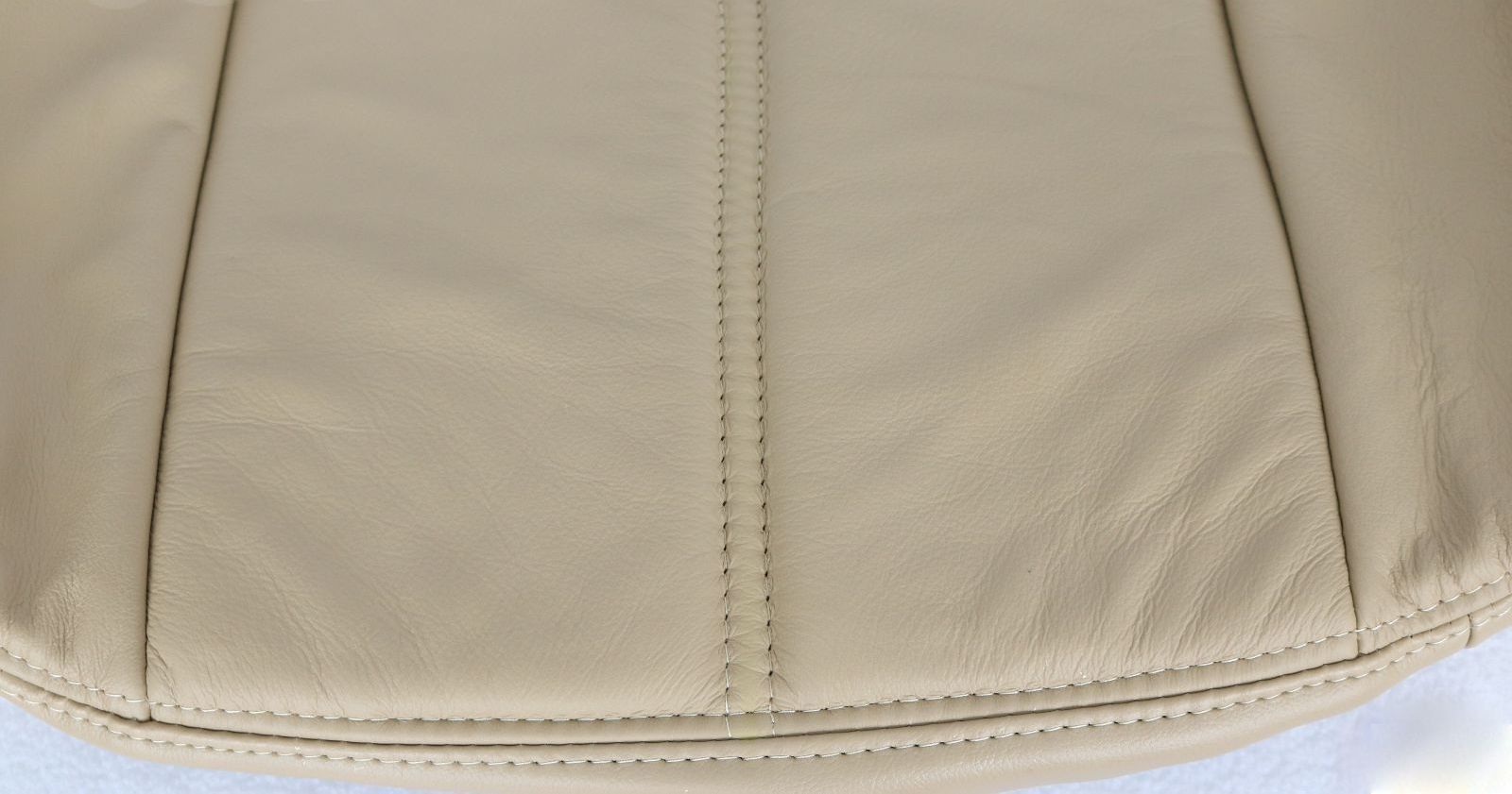 08 09 2010 Ford F250 F350 Driver Bottom Replacement Leather Seat Cover Tan