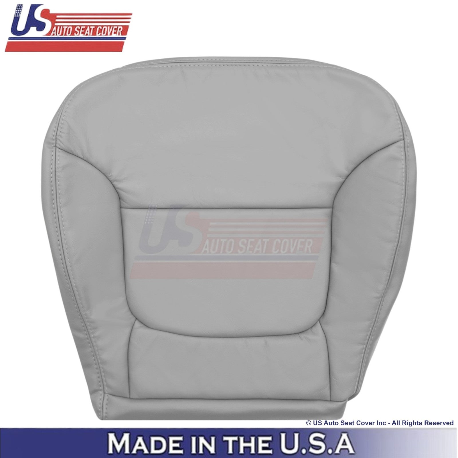 2001-2004 Fits Toyota Tundra Front Driver Genuine Leather Covers Light Charcoal