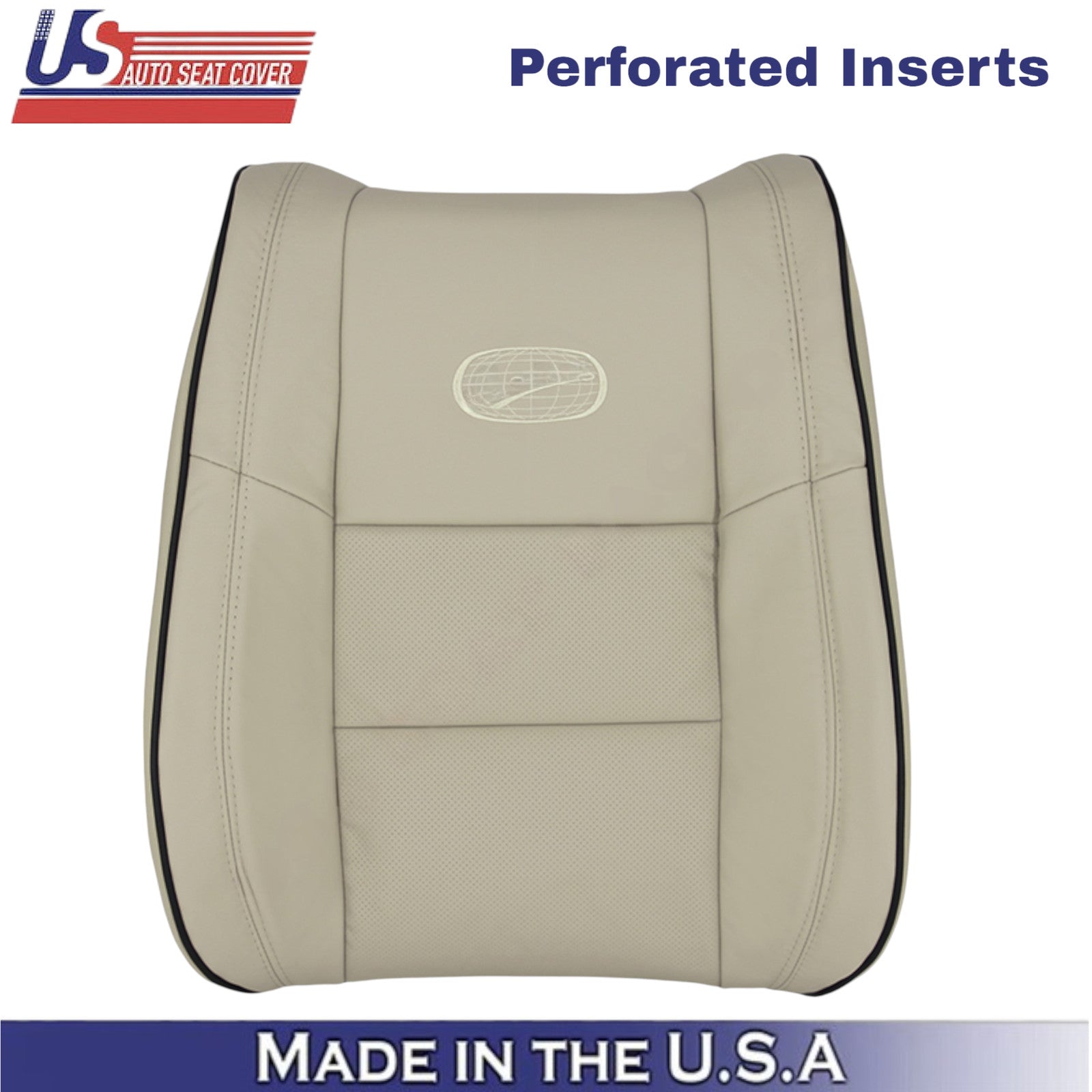 2011-2021 For Jeep Grand Cherokee Leatherette Driver Top Seat Cover Tan