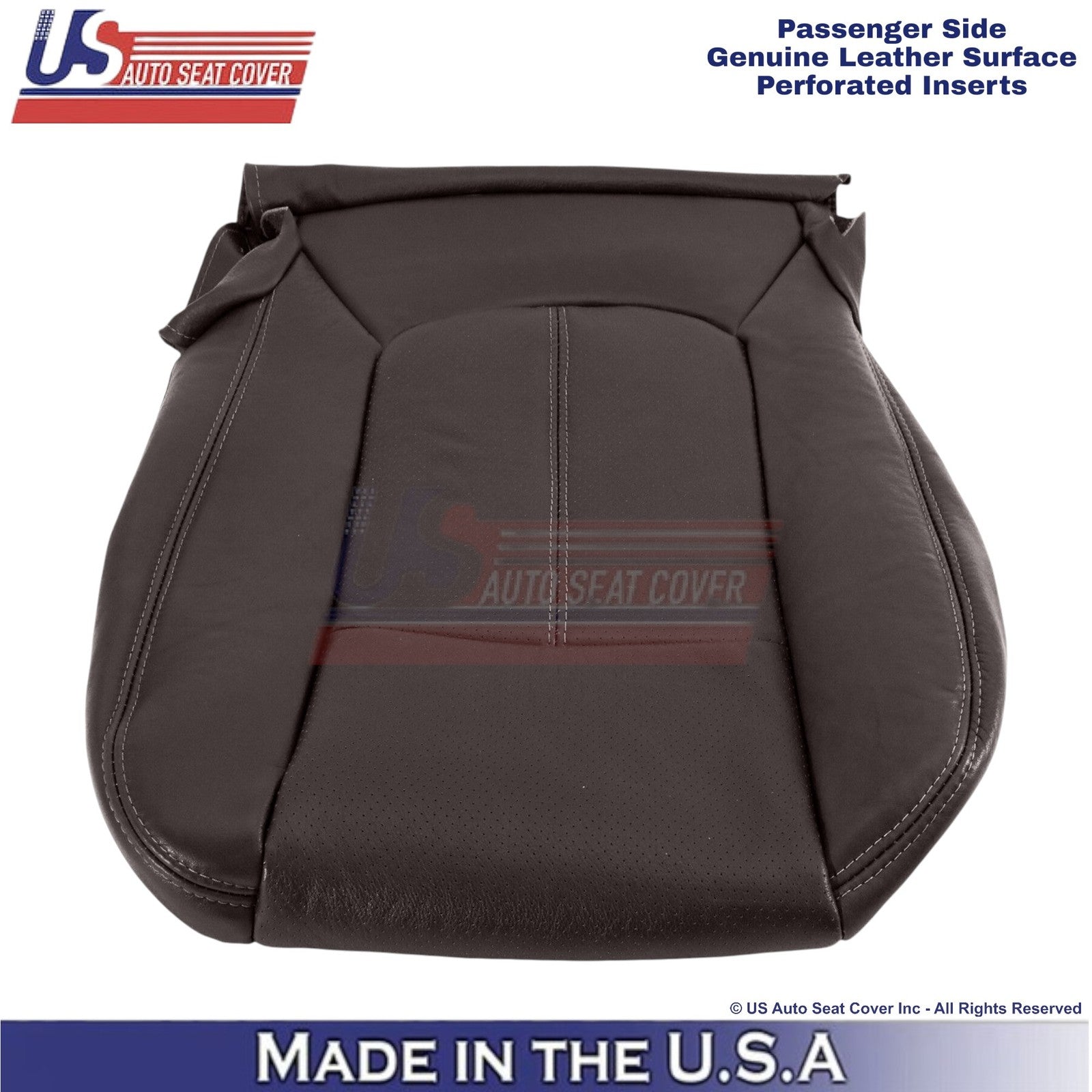 2015-2016 Fits Ford F250 F350 Genuine Leather Passenger Bottom Cover Mesa Brown