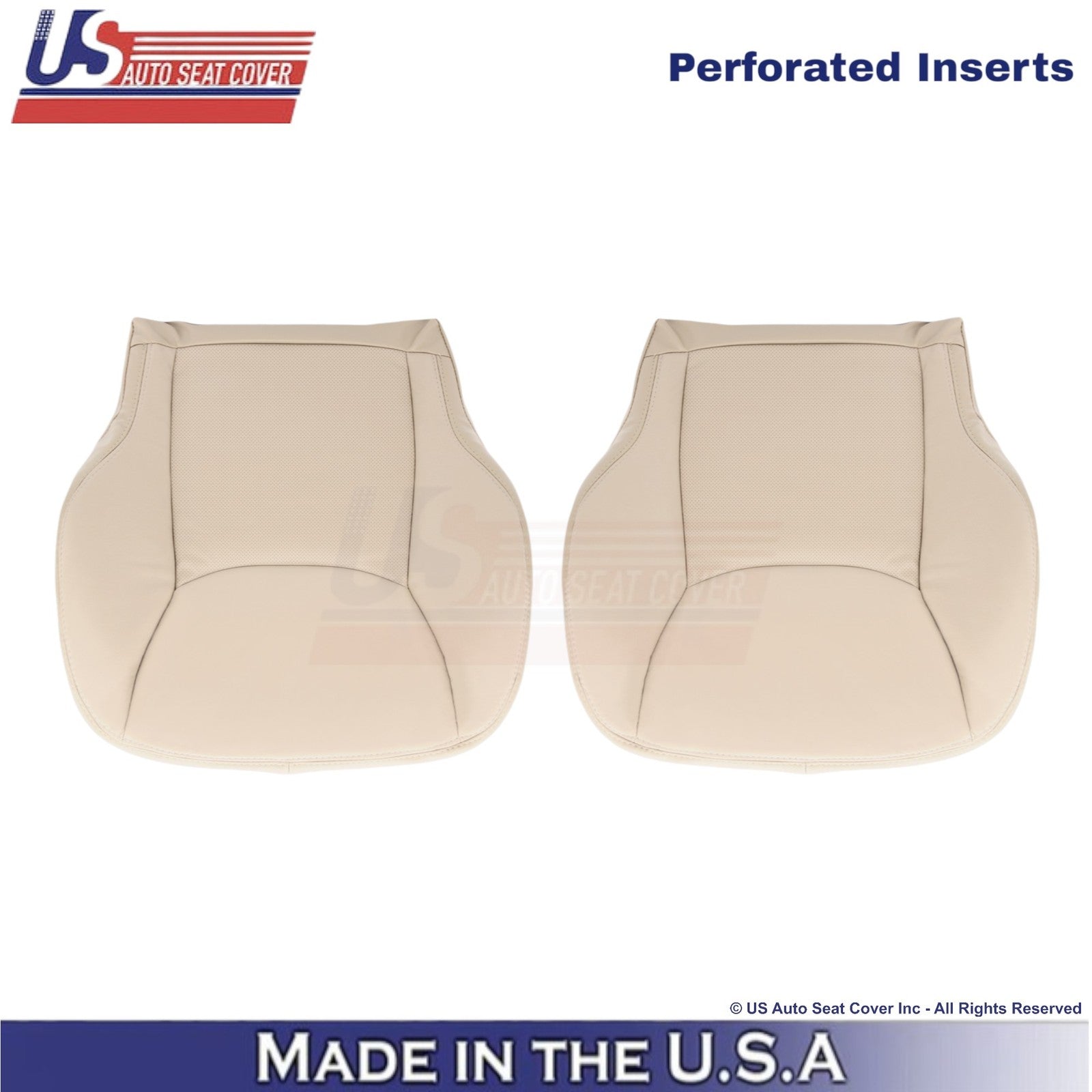 2003-2006 Fits Mercedes-Benz S-Class Leatherette Half Perf. Bottom Covers Pebble