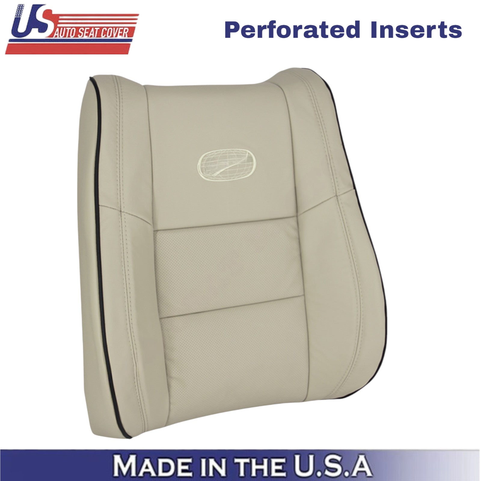 2011-2021 For Jeep Grand Cherokee Leatherette Passenger Top Seat Cover Tan