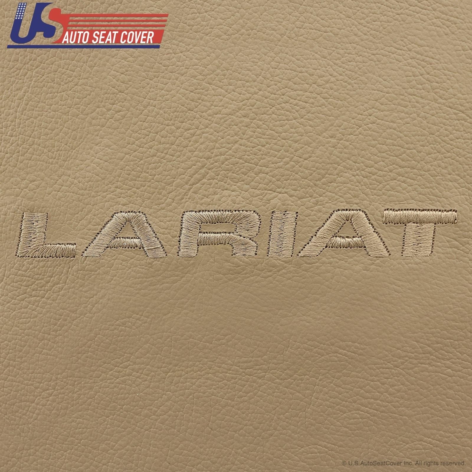 02 - 07 Ford F250 Front Driver Top Lean Back Replacement Leather Seat Cover Tan