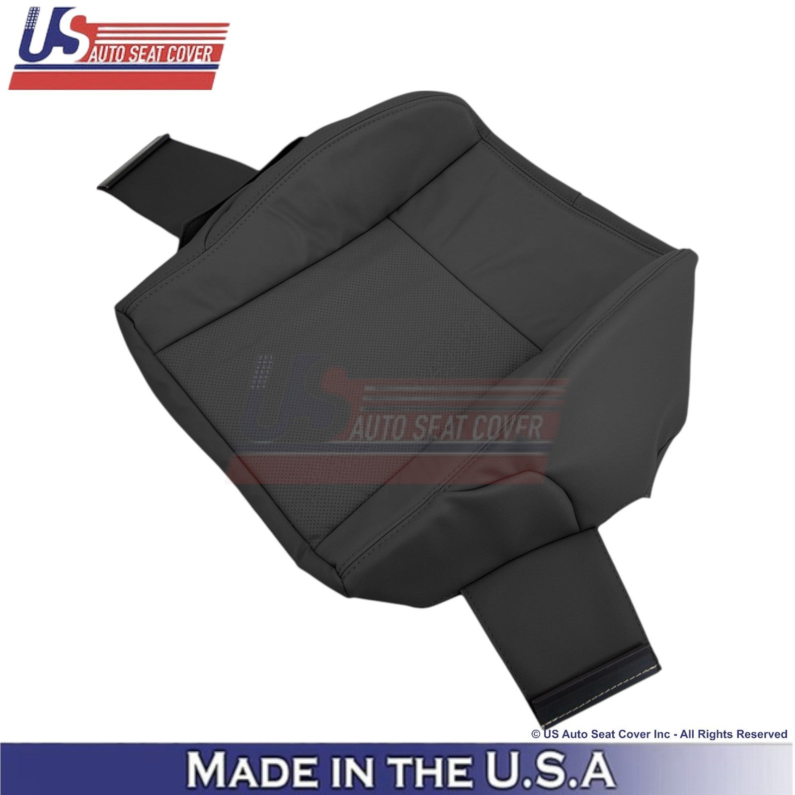 2003-2007 Fits Cadillac CTS Leather Driver Bottom Replacement Seat Cover Black