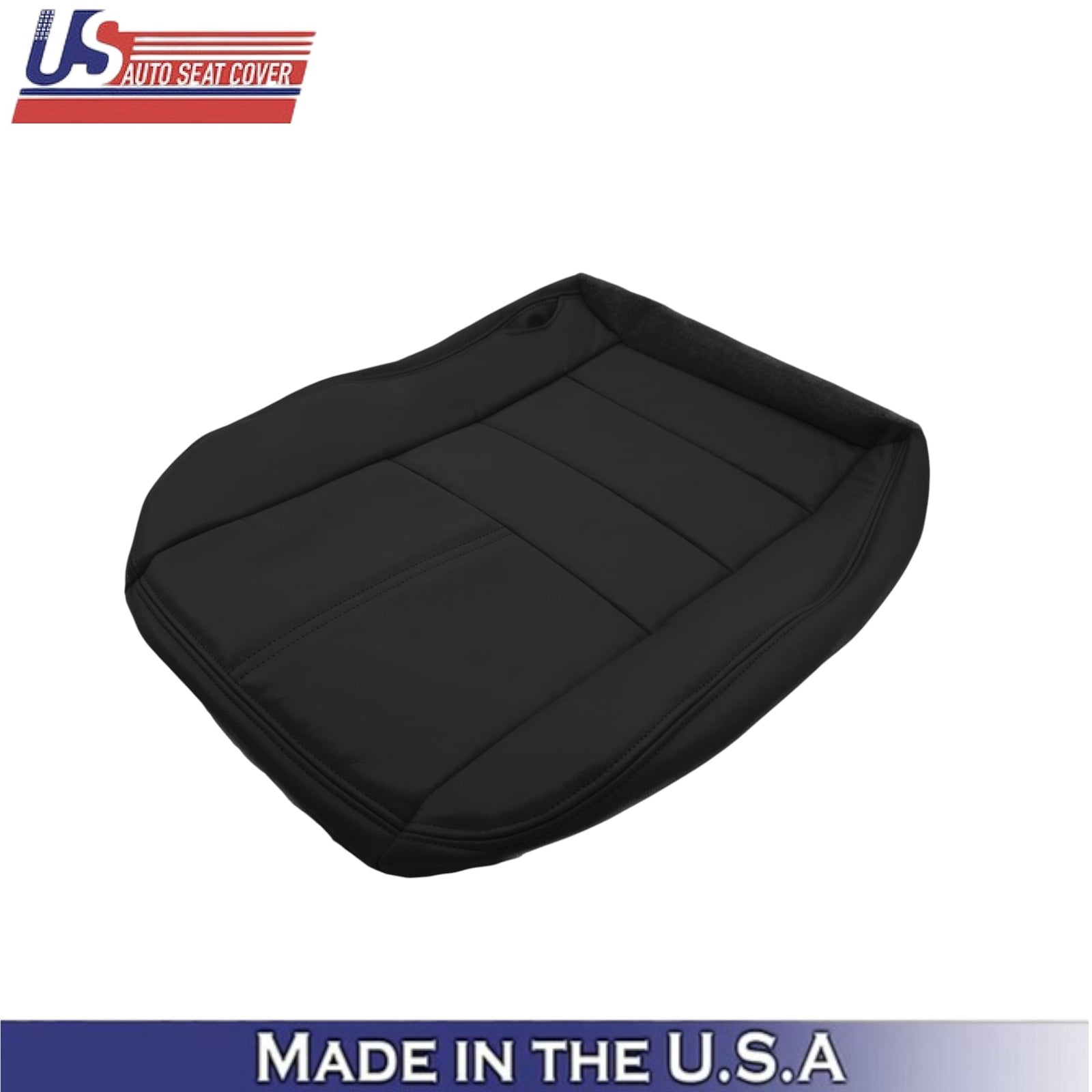 2008-2010 For Ford F250 Lariat Leatherette Front Bottom Covers Charcoal Black