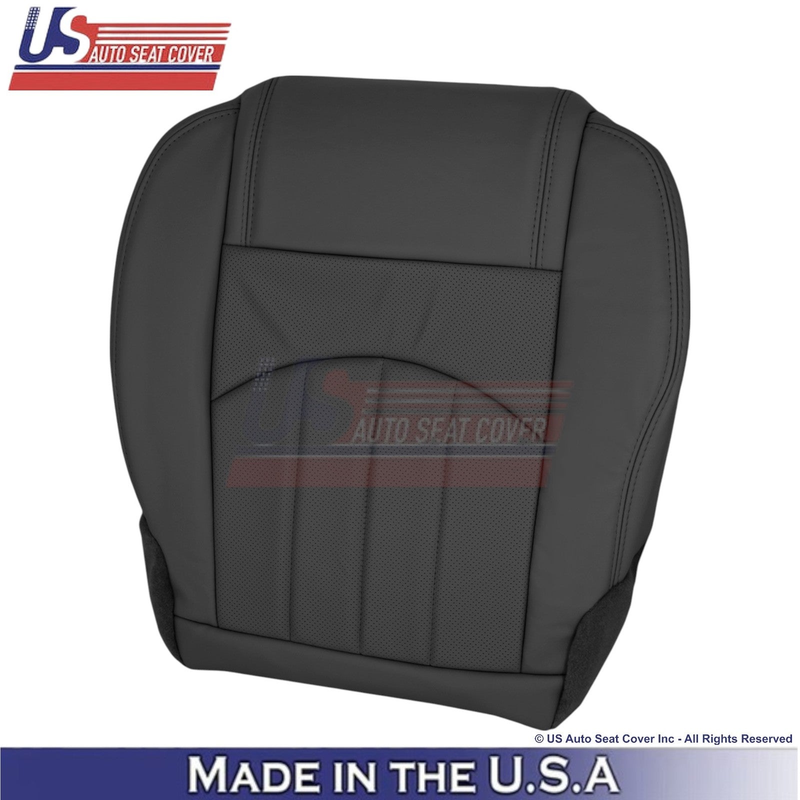 2013-2017 For Buick Enclave Leatherette Front Bottom Replacement Covers Ebony