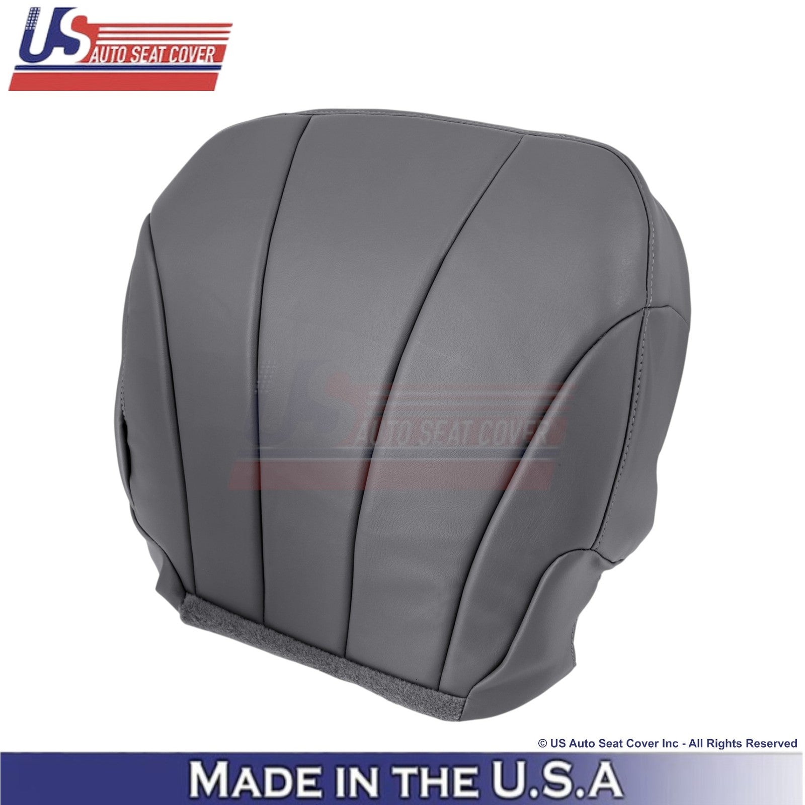 1999-2002 For Chevy Silverado W/T Genuine Leather Front Bottom Covers Dk. Gray