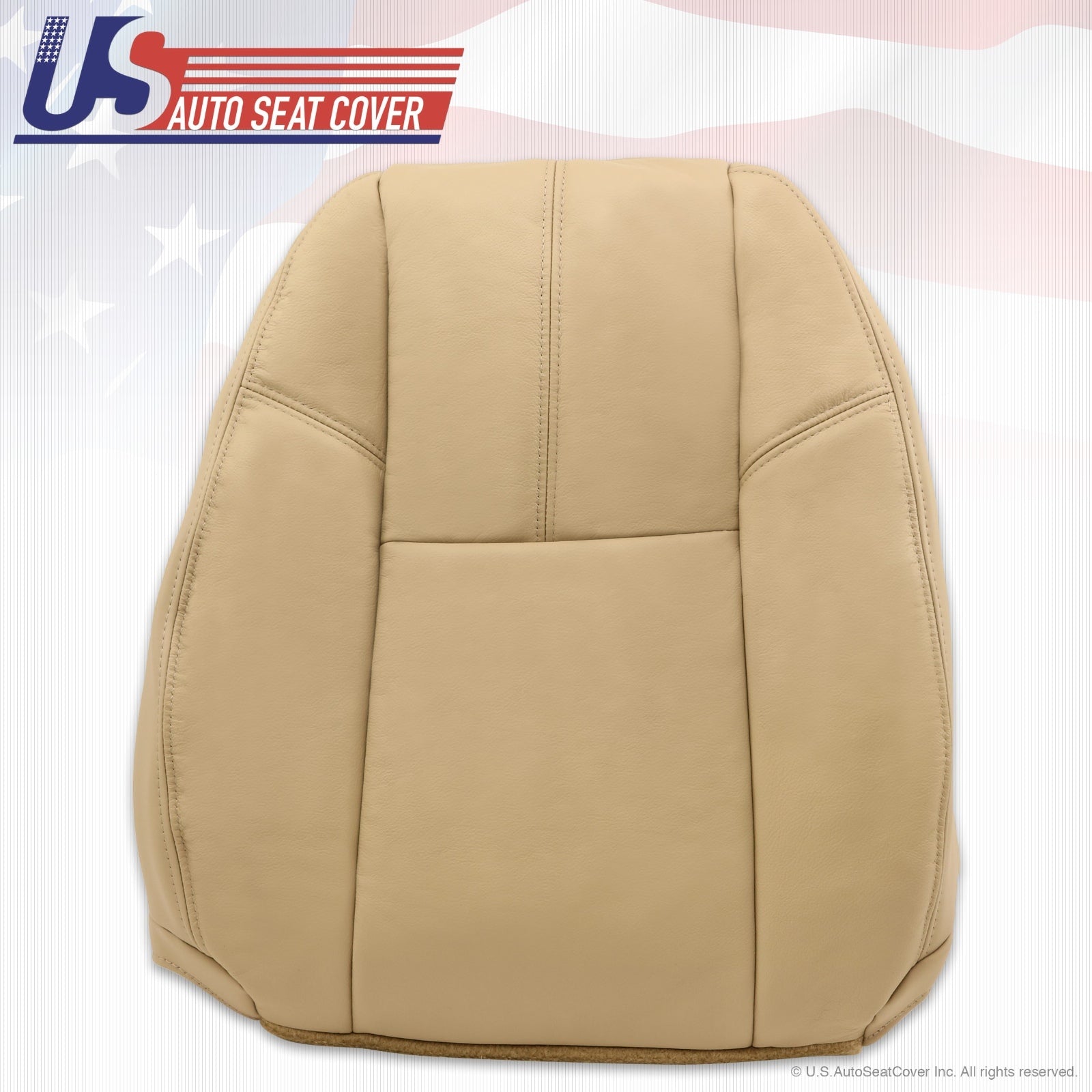 2007 To 2012 GMC Sierra Driver Top Lean Back Upholstery Replacement Cover Tan