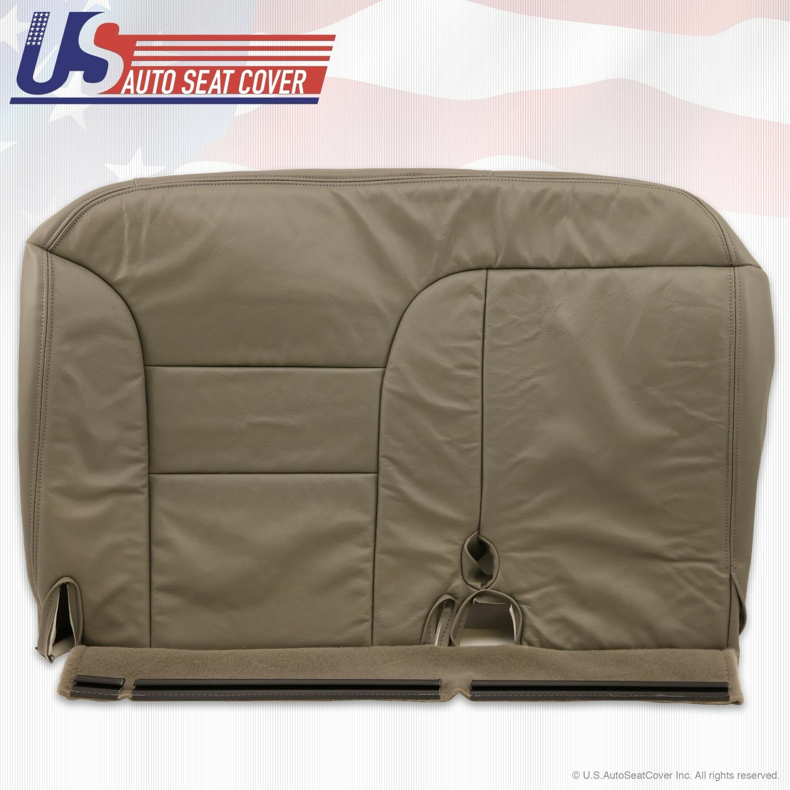 1995 - 99 Chevy Tahoe Suburban Driver Side Leather Bottom Bench Seat Cover "Tan"