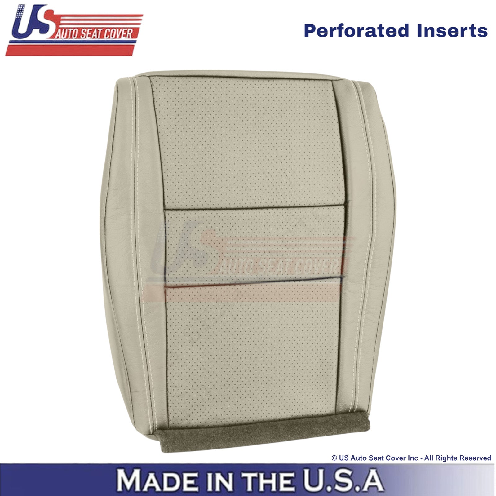 2011-2022 For Dodge Durango Leather Perf. Passenger Bottom Cover Lt. Frost Beige