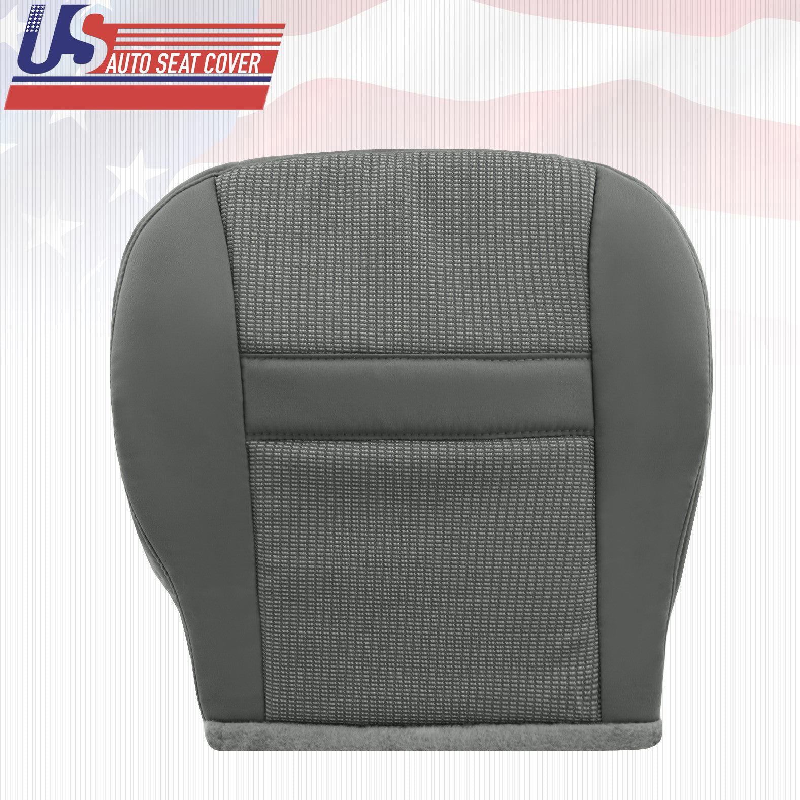 PASSENGER Bottom Cloth Seat Cover Gray For 2007 to 2010 For Dodge Ram 1500