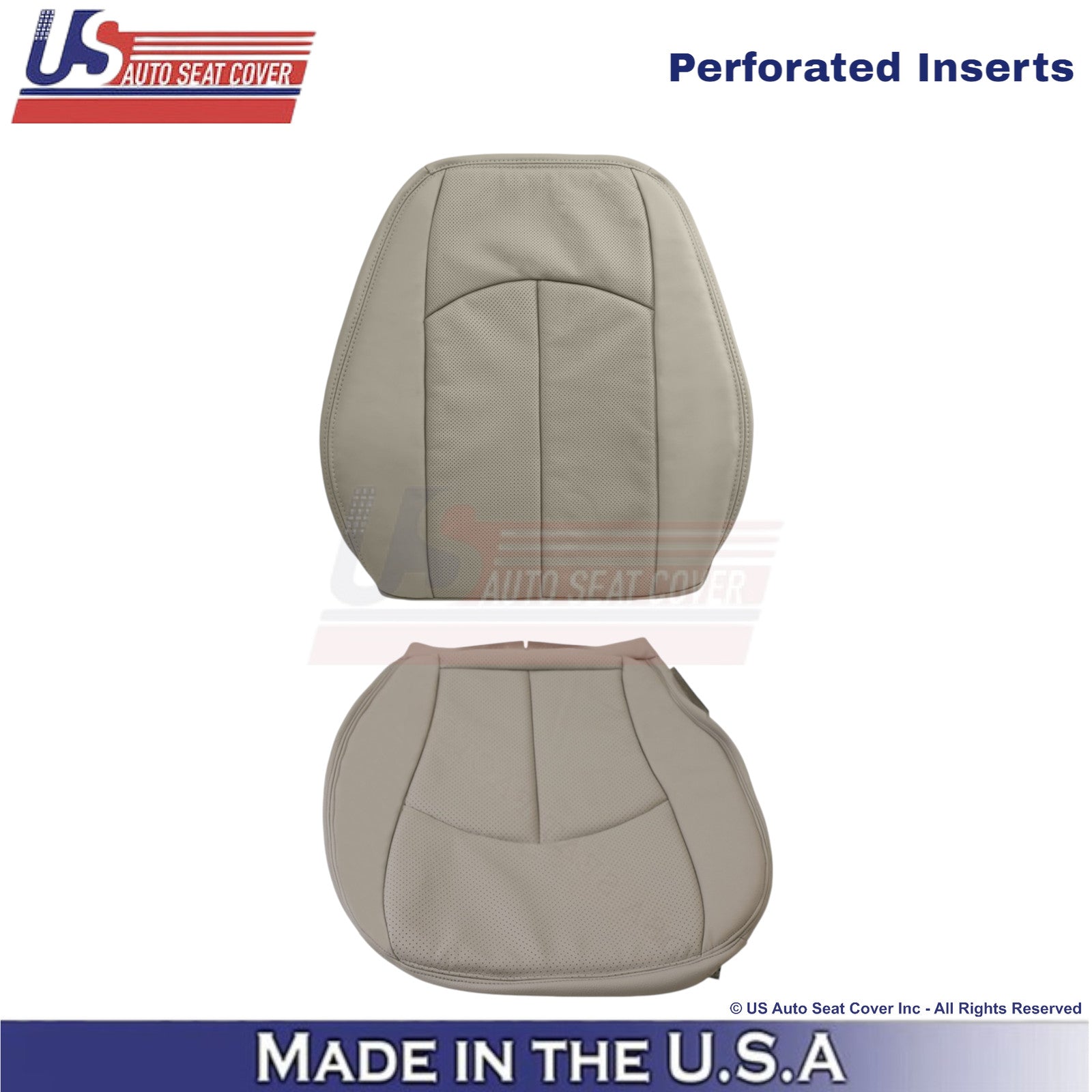 2002-2009 For Mercedes-Benz E-Class Leather Passenger Replacement Covers Gray