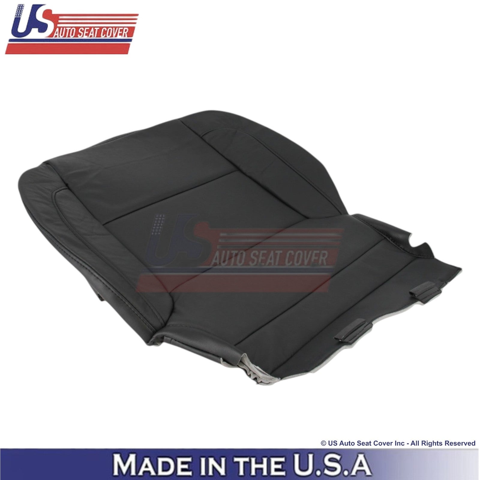 2015-2020 Fits Chevy Tahoe Genuine Leather Passenger Bottom Seat Cover Jet Black