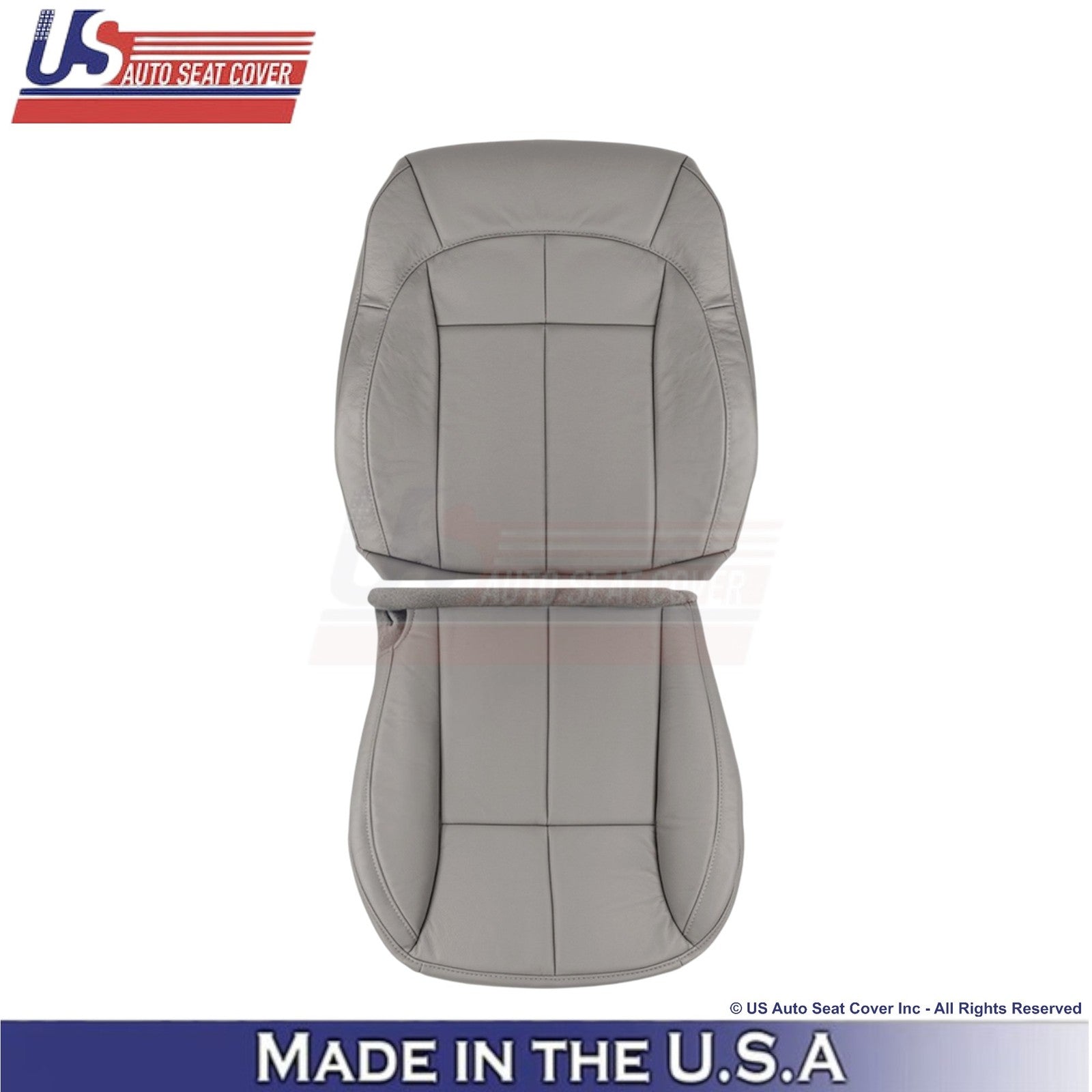 2001-2004 For Jeep Grand Cherokee Leatherette Front Seat Covers Taupe Gray