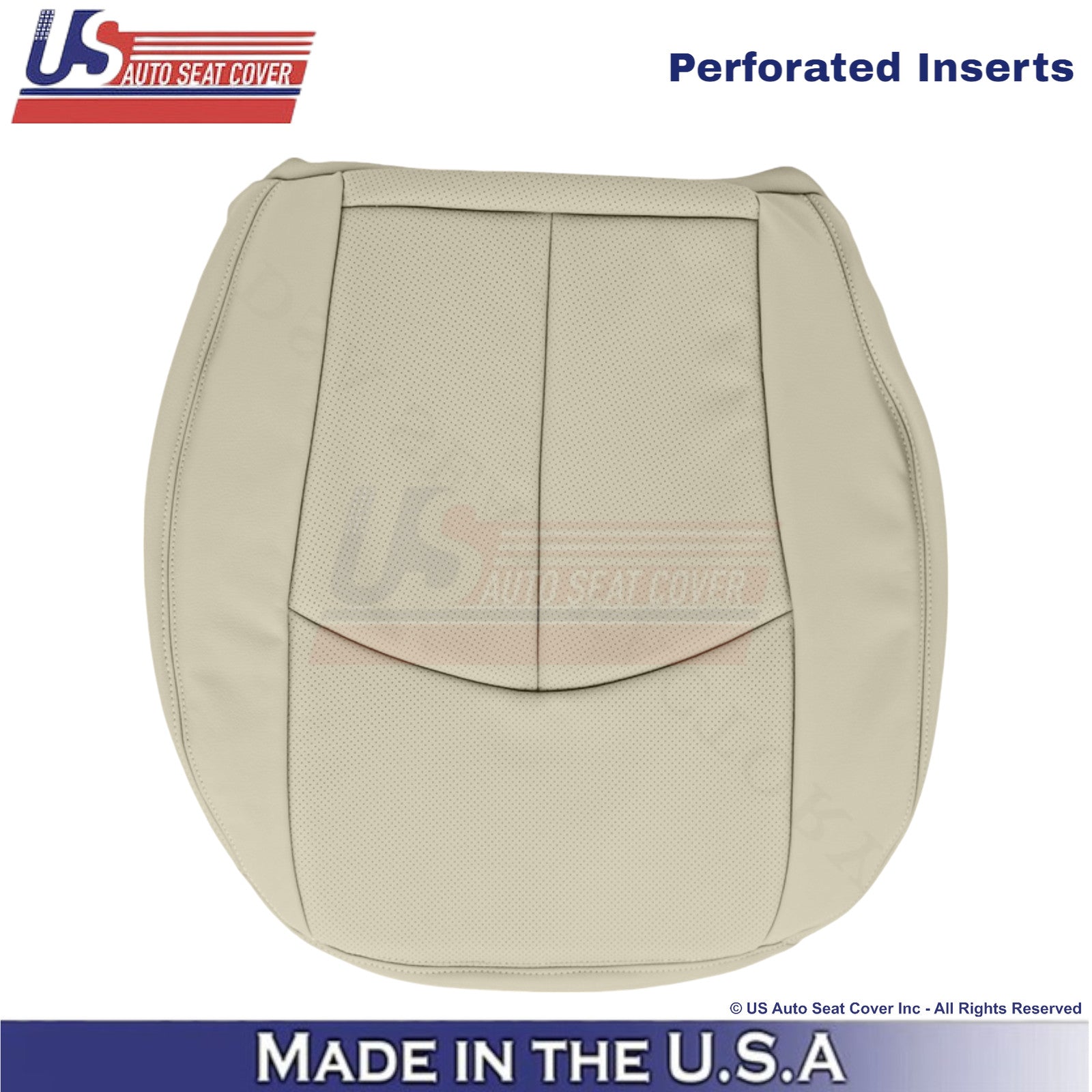 2002-2009 For Mercedes-Benz E-Class Leather Passenger Bottom Seat Cover Beige