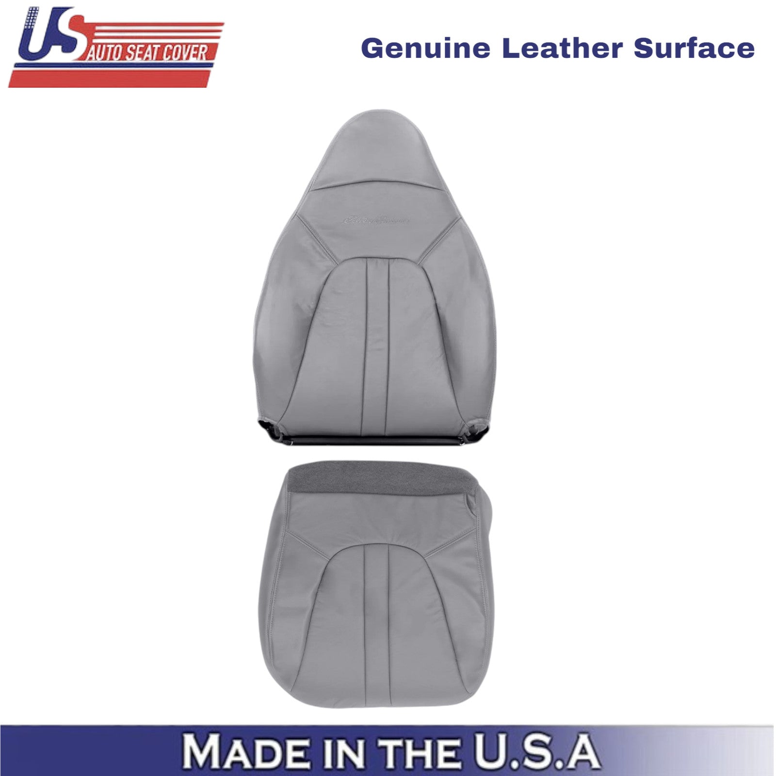 97-02 For Ford Expedition Eddie Bauer Leather Passenger Side Covers Med Graphite