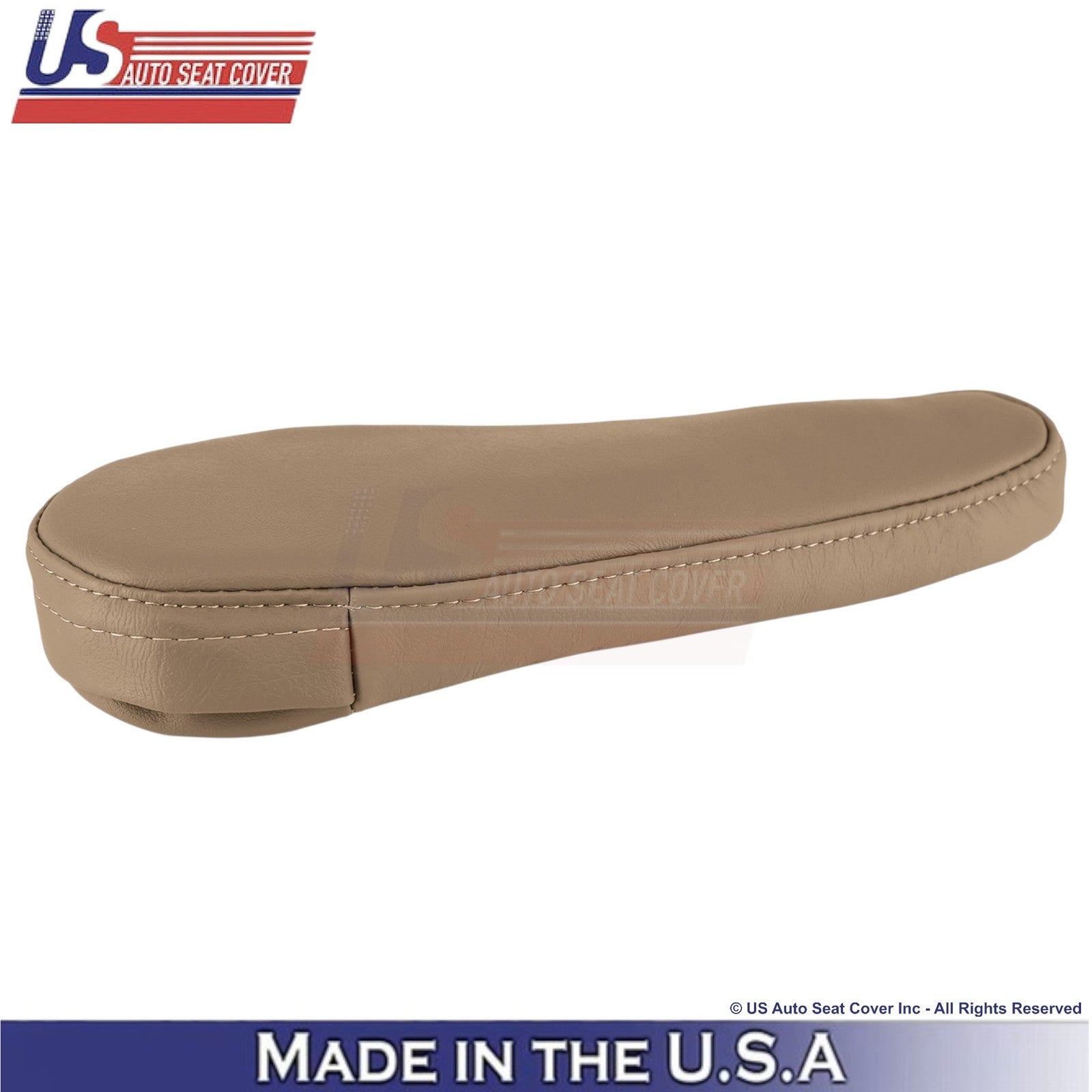 1998-2003 Fits Toyota Sienna Genuine Leather Driver Armrest Cover Dark Oak