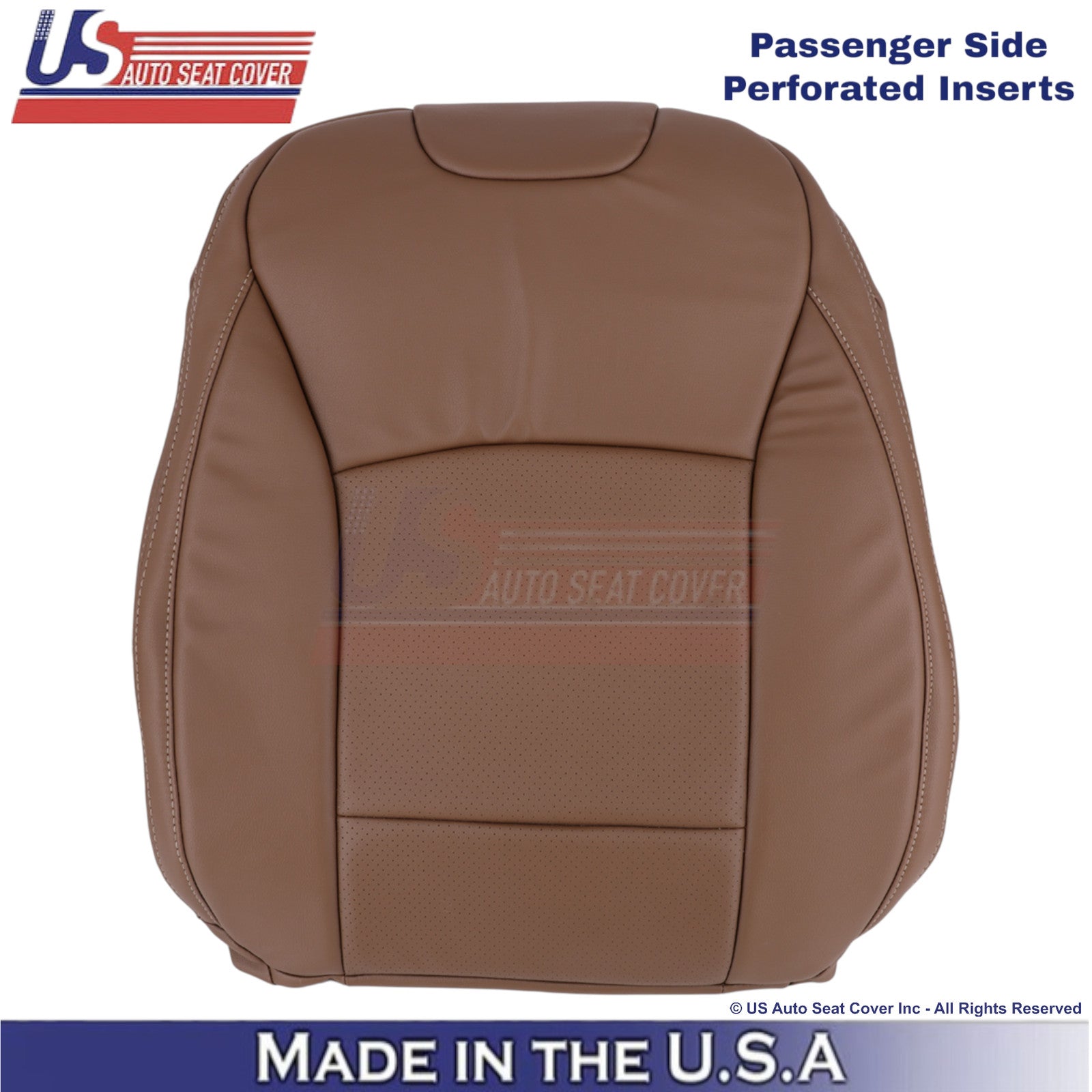 2015-2017 For Subaru Outback Leatherette Passenger Top Replacement Cover Brown