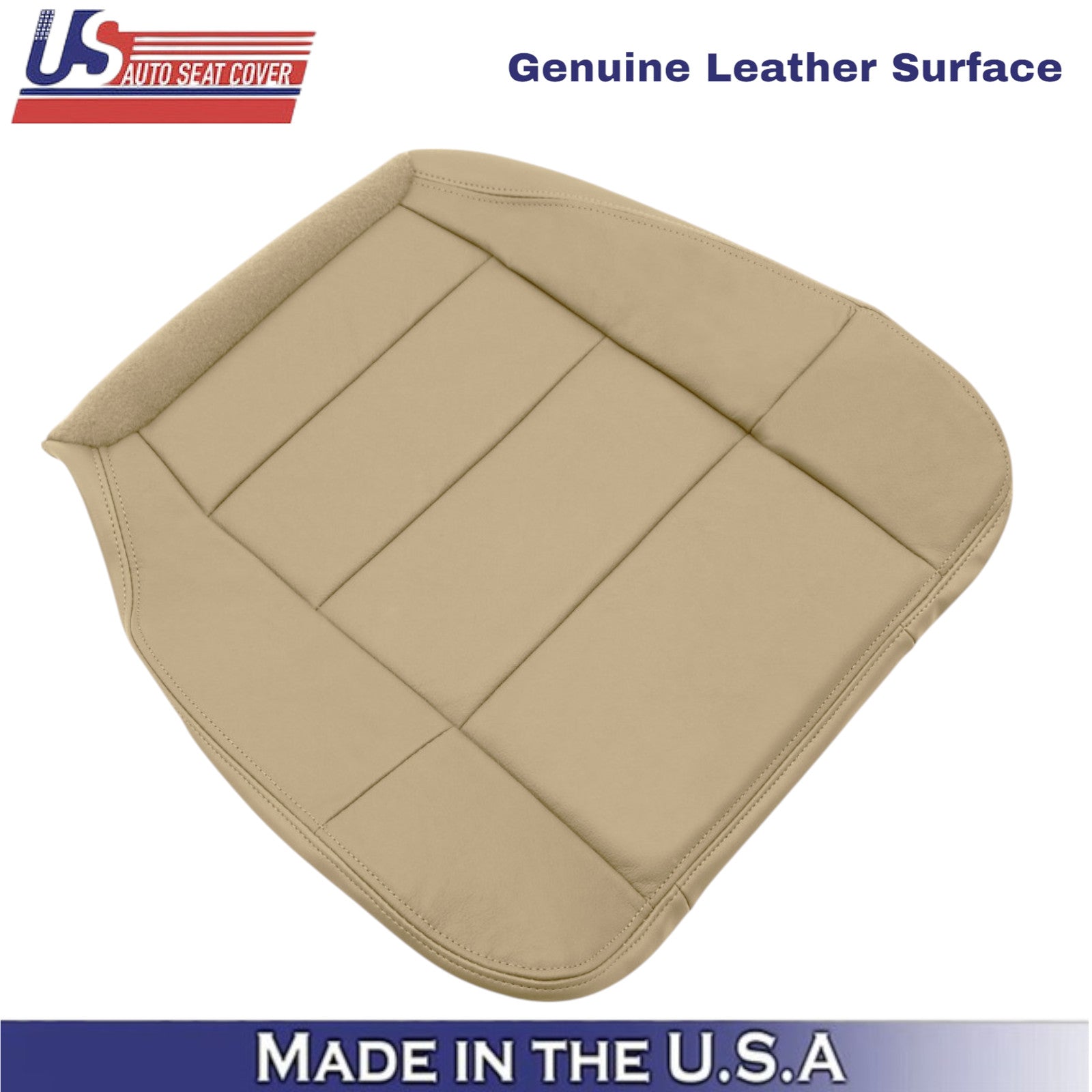 2001-2003 for Ford F150 Lariat leather Driver & Passenger Bottom Parchment Tan