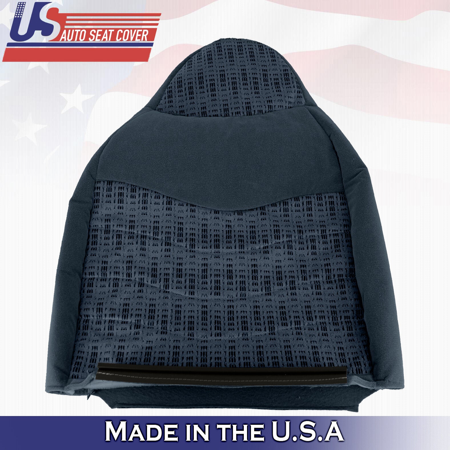 1999 For Ford F450 F550 XLT Passenger Side Top & Bottom Cloth Seat Covers Blue