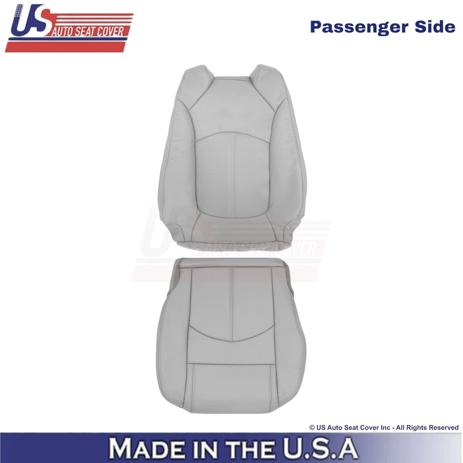 2013-2017 Fits Chevy Traverse Leatherette Passenger Side Covers Light Titanium